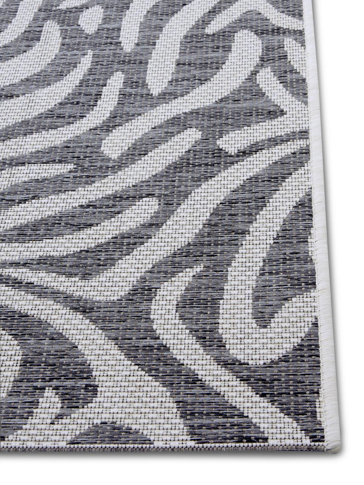 NORTHRUGS Vloerkleed Cebra Platweefsel zebradessin, afgehecht, robuust, gemakkelijk in onderhoud