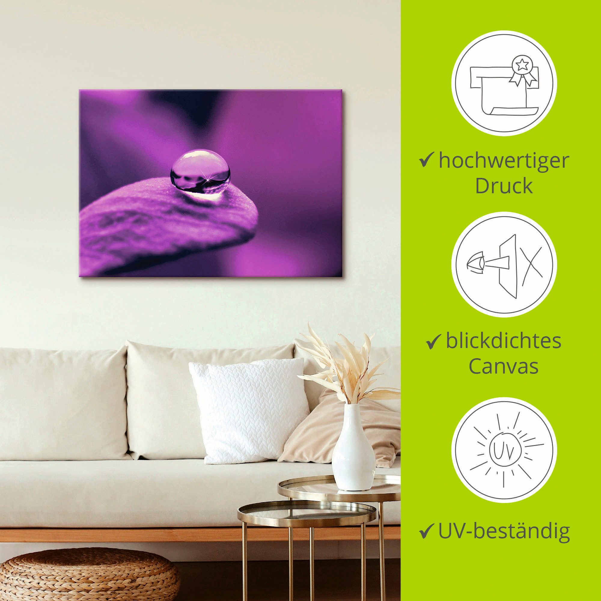 Artland Artprint Amethist als artprint op linnen, poster, muursticker in verschillende maten