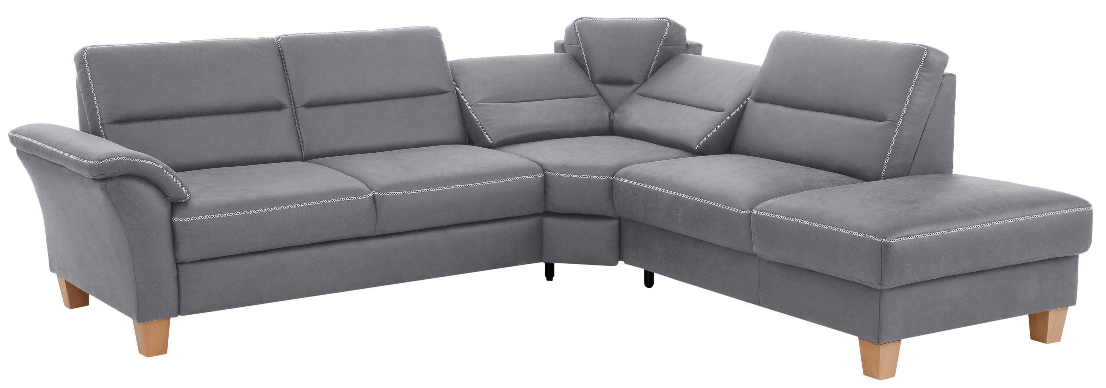 Home affaire Hoekbank Soleo L-model comfortabel door trapezehoek met relaxfunctie, ook met slaapfunctie