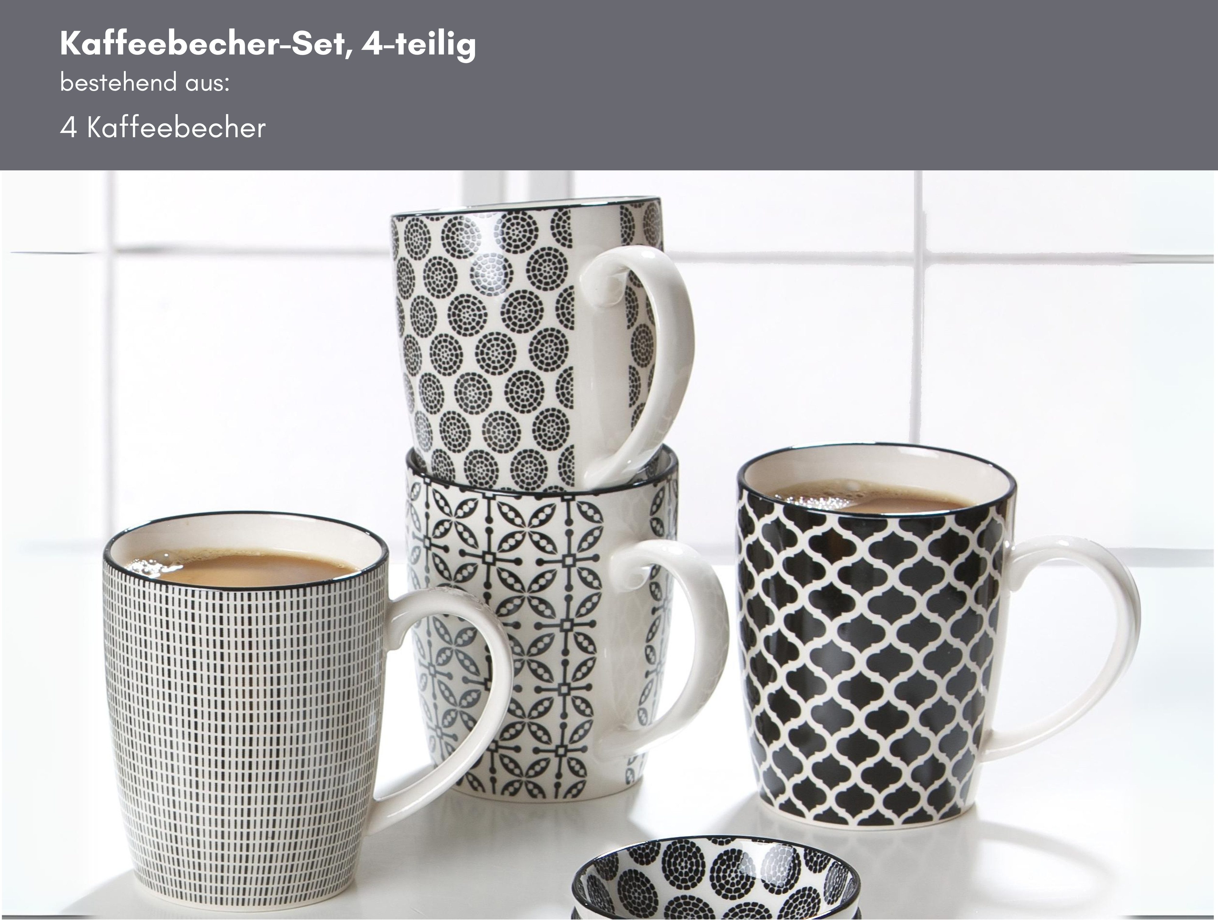 Ritzenhoff & Breker Beker Takeo scandinavisch-eenvoudige touch, 350 ml(set, 4-delig)