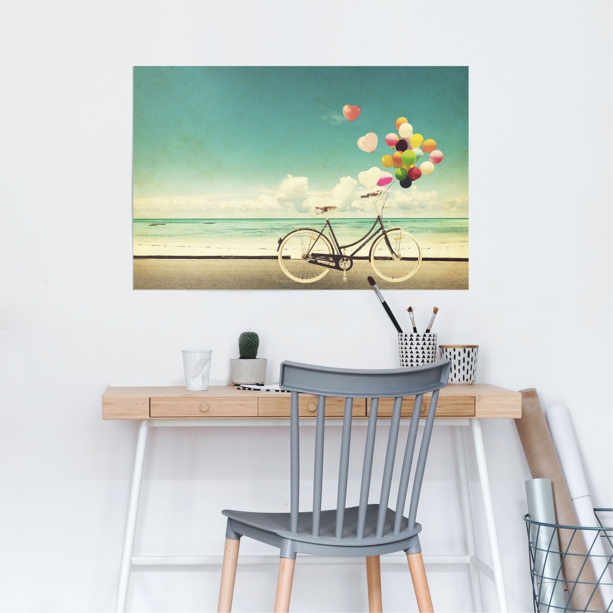 Reinders! Poster Luchtballon fiets