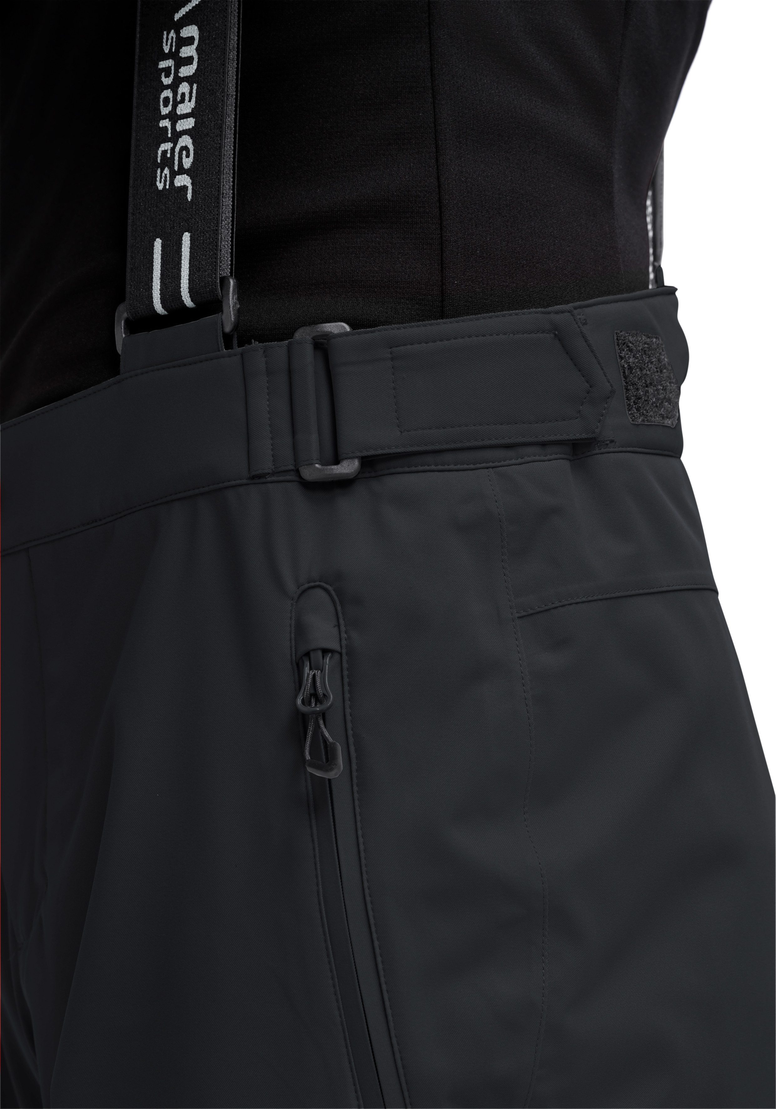 Maier Sports Skibroek Anton Light 2.0 Heren sneeuwbroek met bretels, wind/waterdicht, regular fit