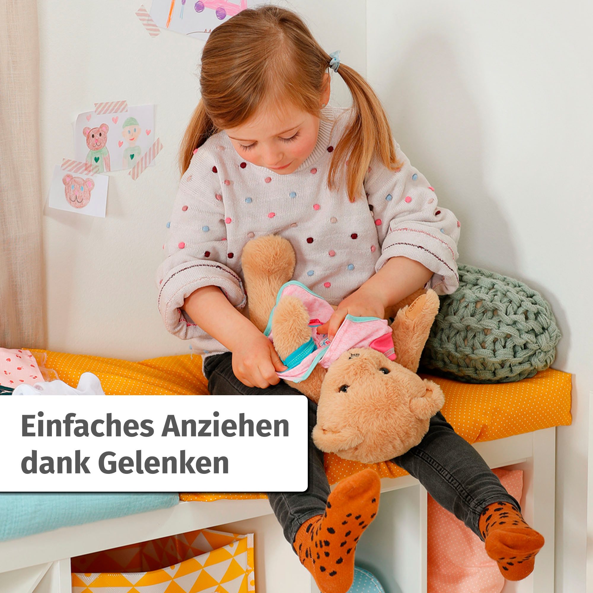 Baby Born Pluchen knuffel Zingende teddy, Duits