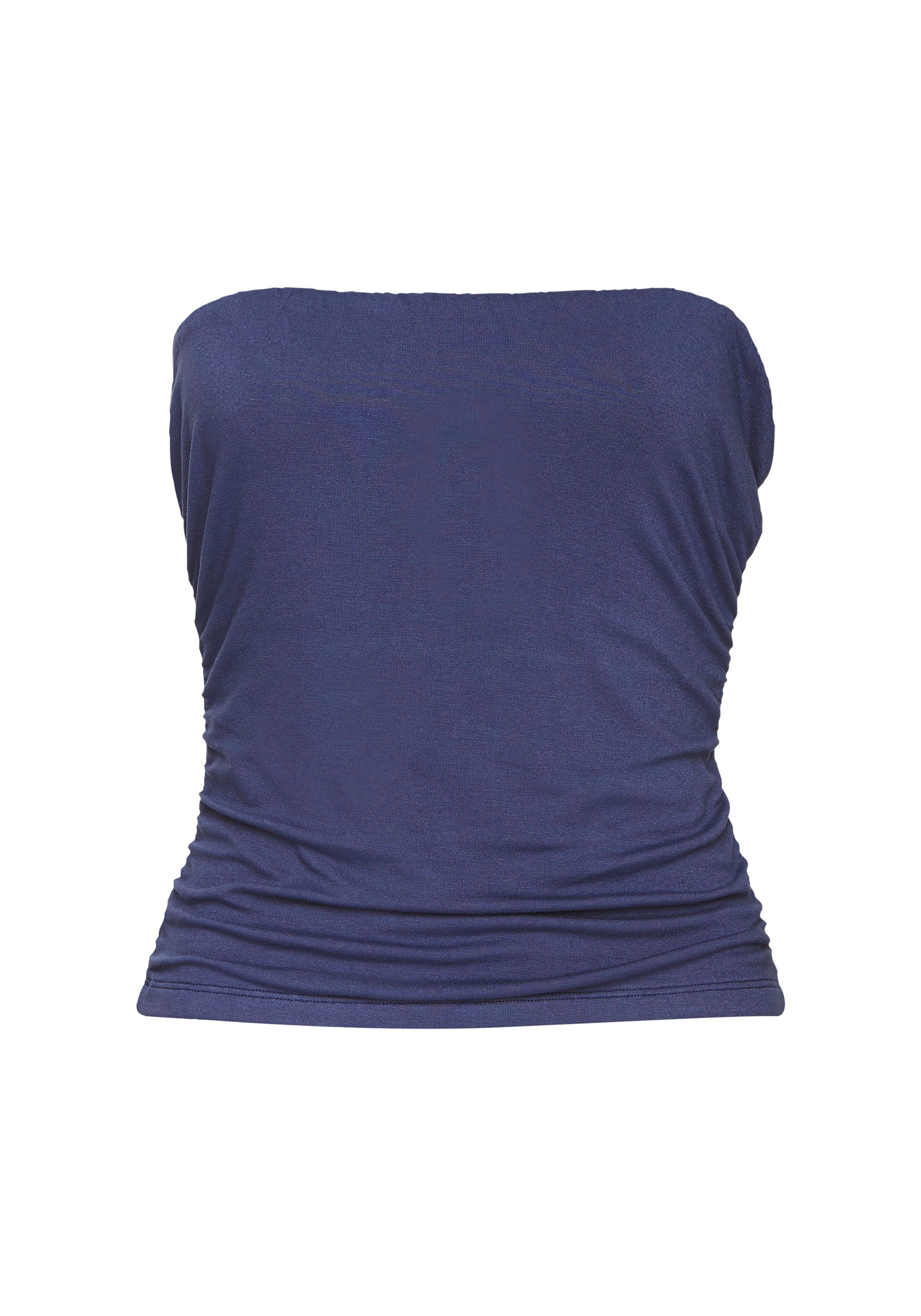 Buffalo Bandeautop met zijrimpelingen strapless dames-top schoudervrij basic