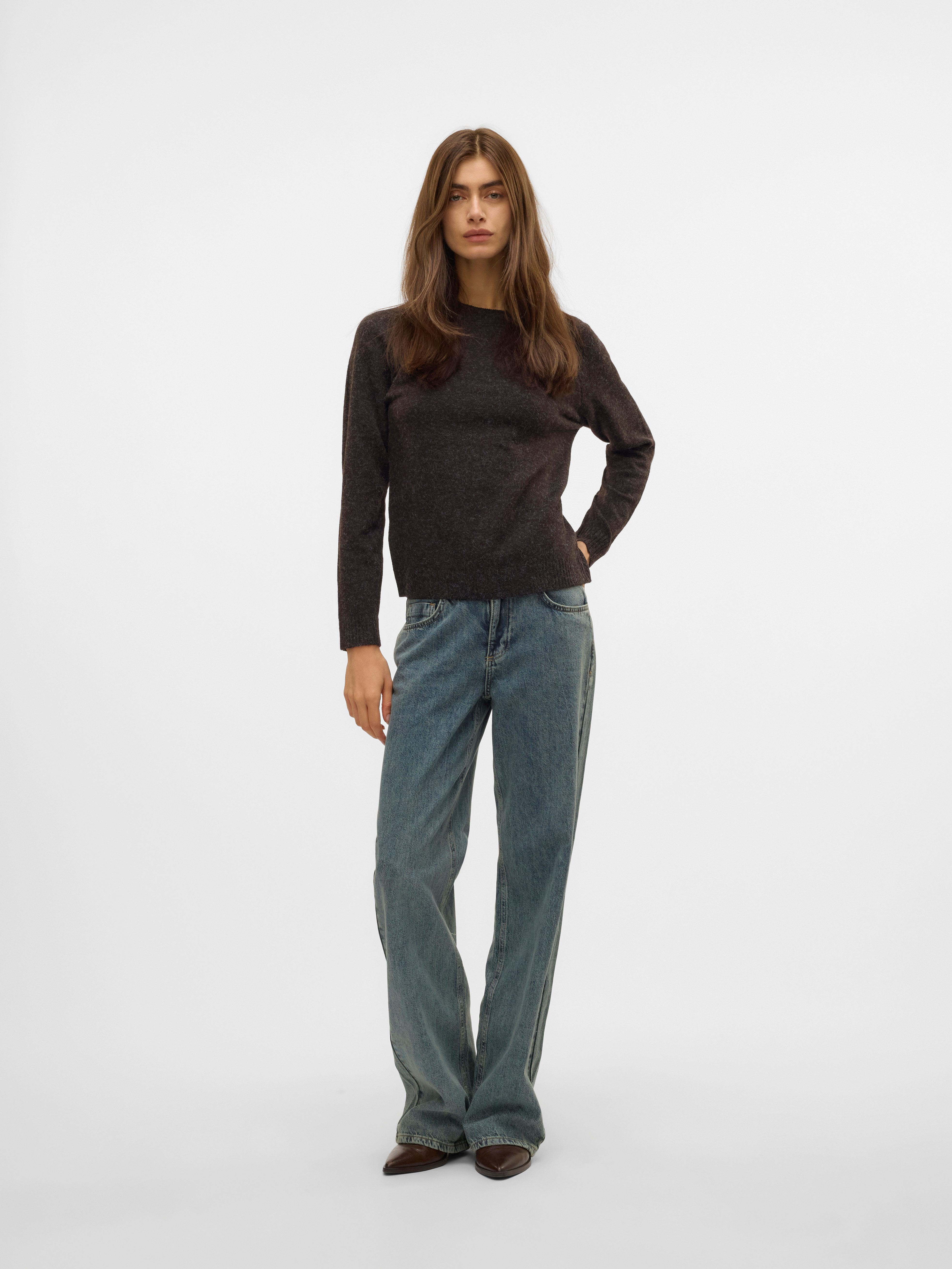 Vero Moda Trui met ronde hals VMDOFFY LS O-NECK BLOUSE GA NOOS