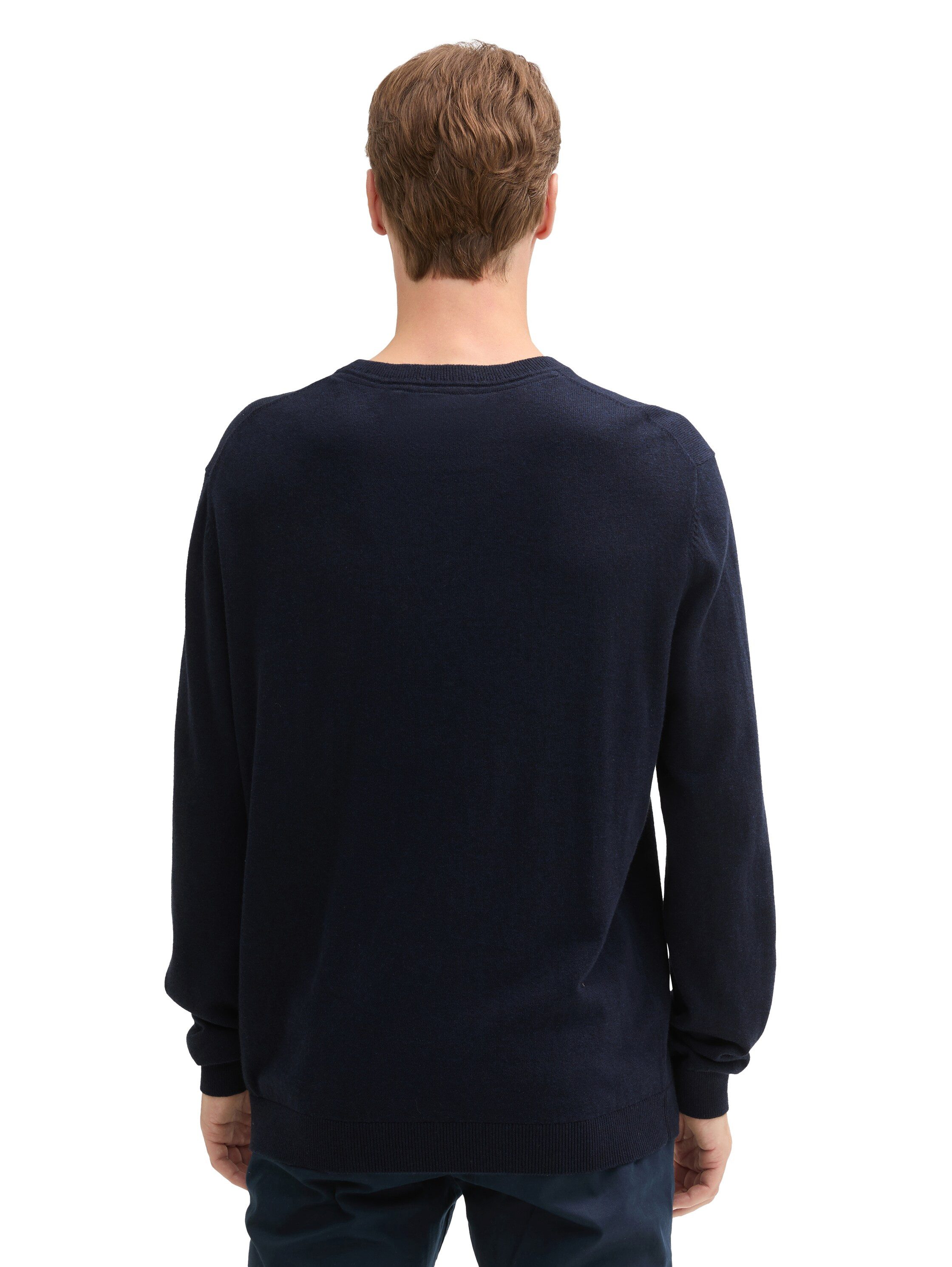 Tom Tailor Trui met ronde hals met gerecycled kasjmier