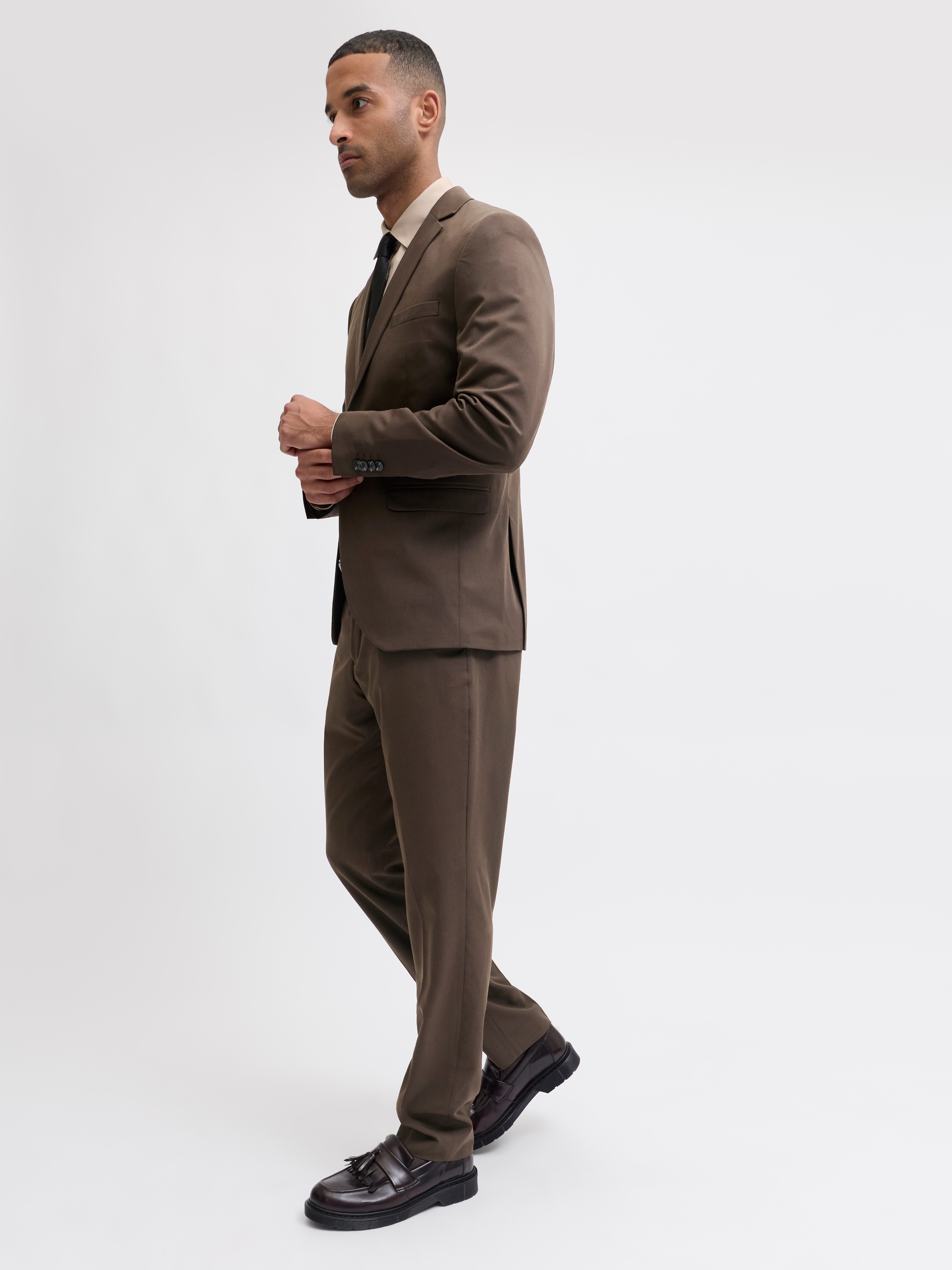 Jack & Jones Pak JPRFRANCO Extra smal, onderhoudsvriendelijk, stijlvol met vallende revers (set, 2-delig)