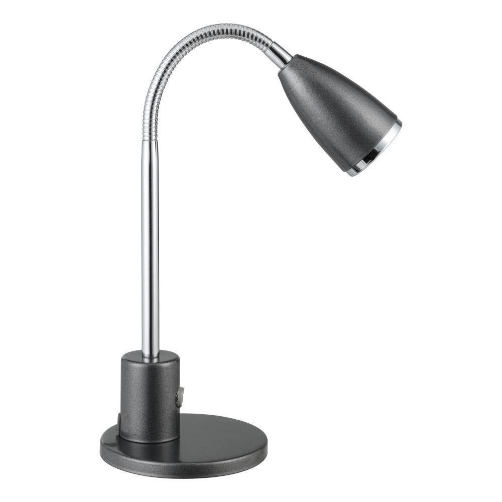 EGLO Tafellamp FOX tafellamp antraciet, chroom, incl. lichtbron, LED, leeslamp