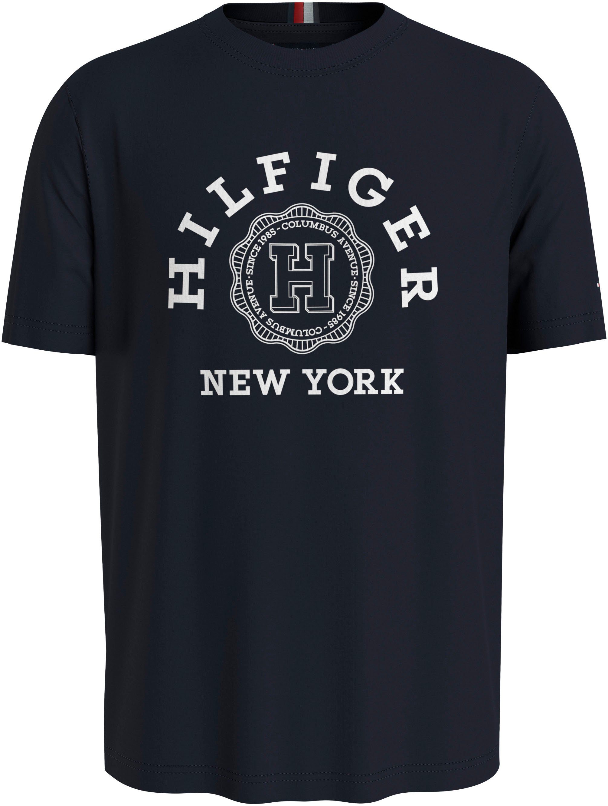 Tommy Hilfiger Shirt met print HILFIGER COIN TEE met markante print