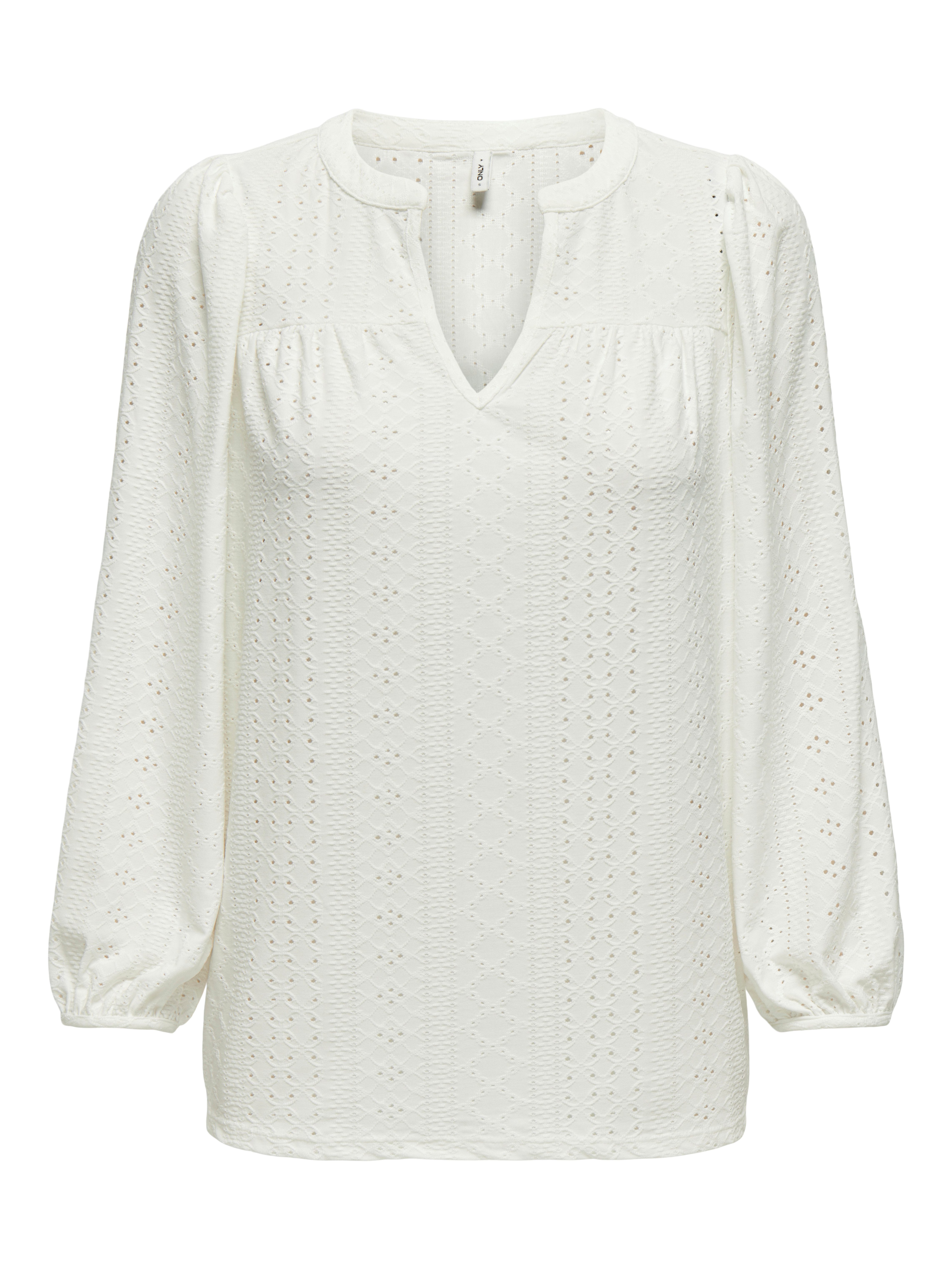 Only Shirt ONLSANDRA 3/4 SPLIT TOP JRS