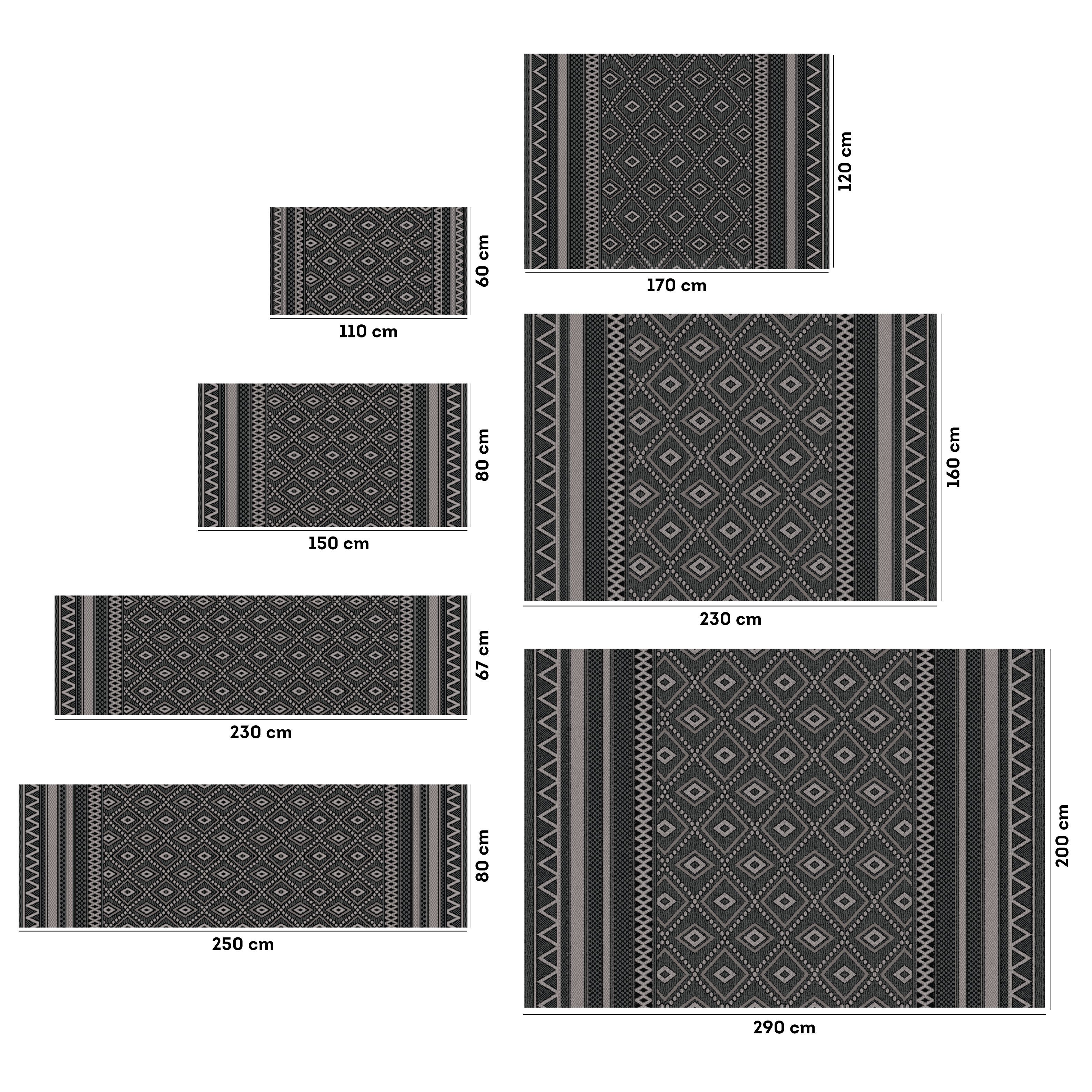 my home Vloerkleed Toronto is ook als loper verkrijgbaar Geschikt voor binnen en buiten, sisal-look, weerbestendig & uv-bestendig, boho