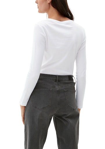 s.Oliver Shirt met lange mouwen met boothals