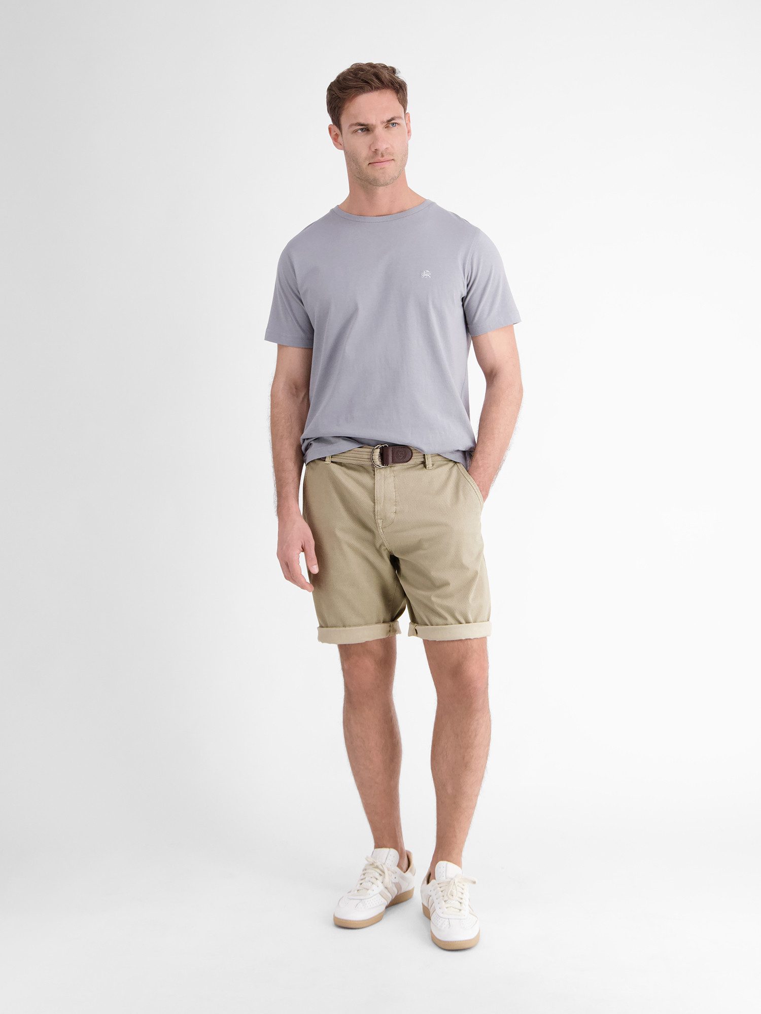 Lerros Bermuda LERROS chino bermuda met riem (set)