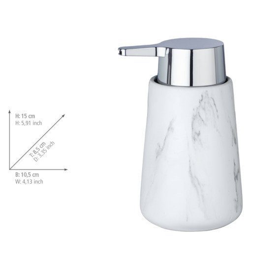 WENKO Zeepdispenser Adrada Keramiek, 330 ml (1-delig)