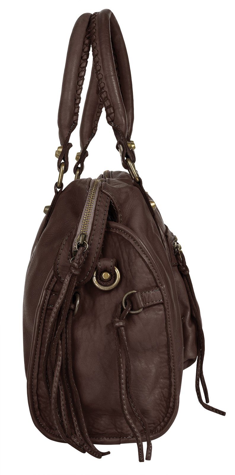 Samantha Look Shopper echt leer, made in italy (1-delig)