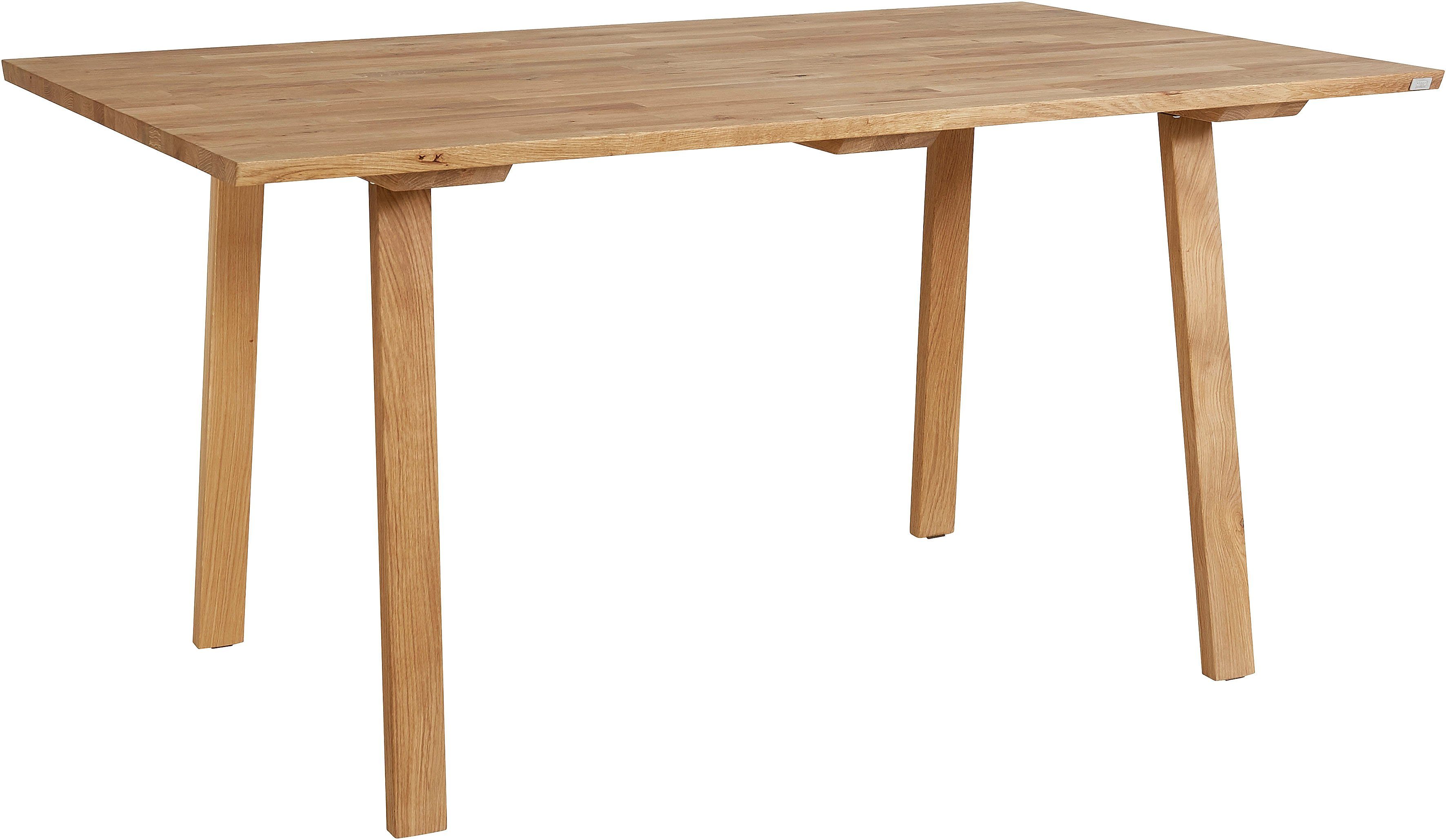 OTTO products Eettafel Alessja Breedte 130 of 150 cm, eiken massief hout met vegan bio-olie behandeld