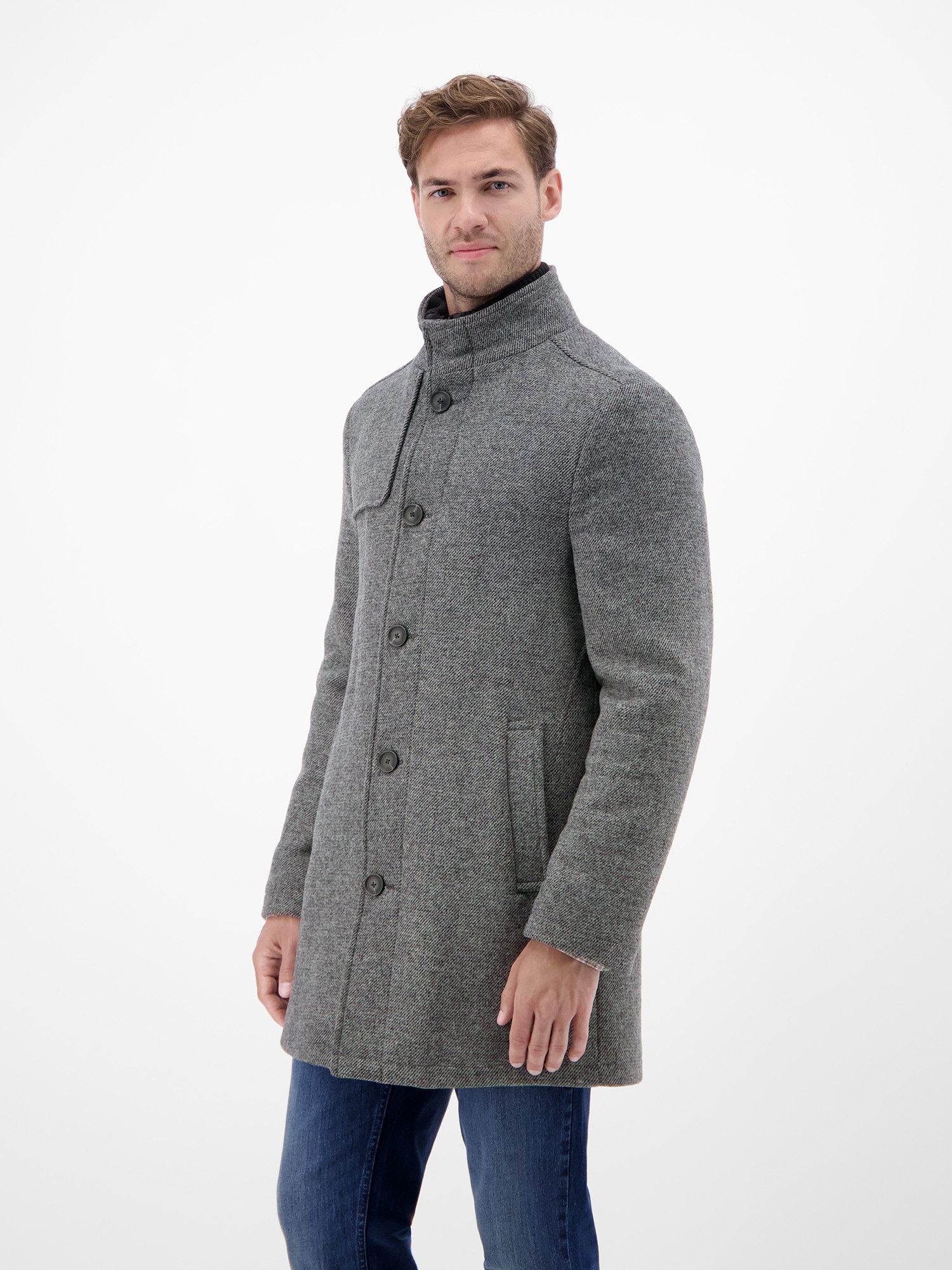 Lerros Wollen jas LERROS Heren-Wollen jas met uitneembaar gilet