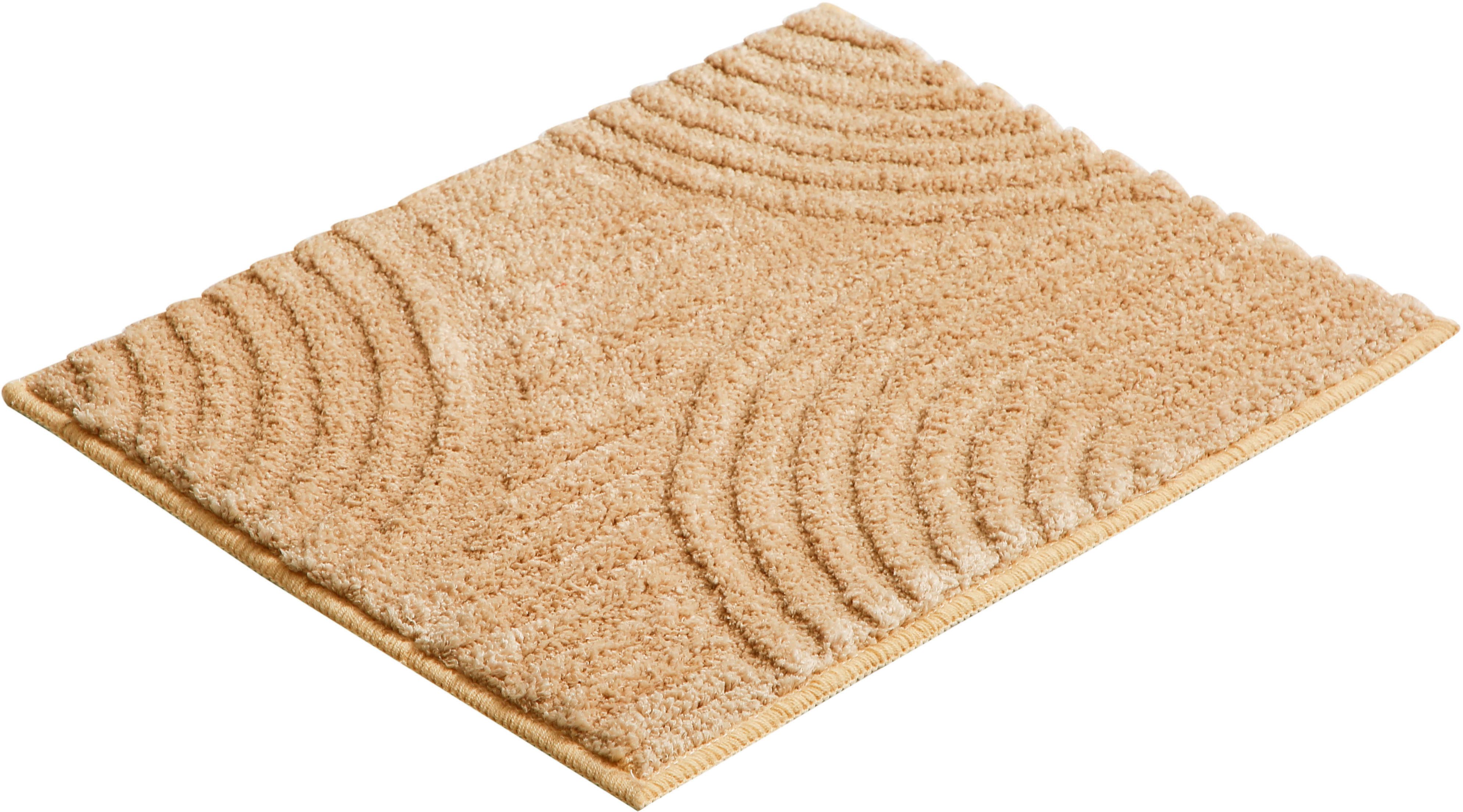 my home Badmat Ognon, Scandi, Boho, modern patroon Badkleed, uni-kleuren, hoog-laag effect (1 stuk)