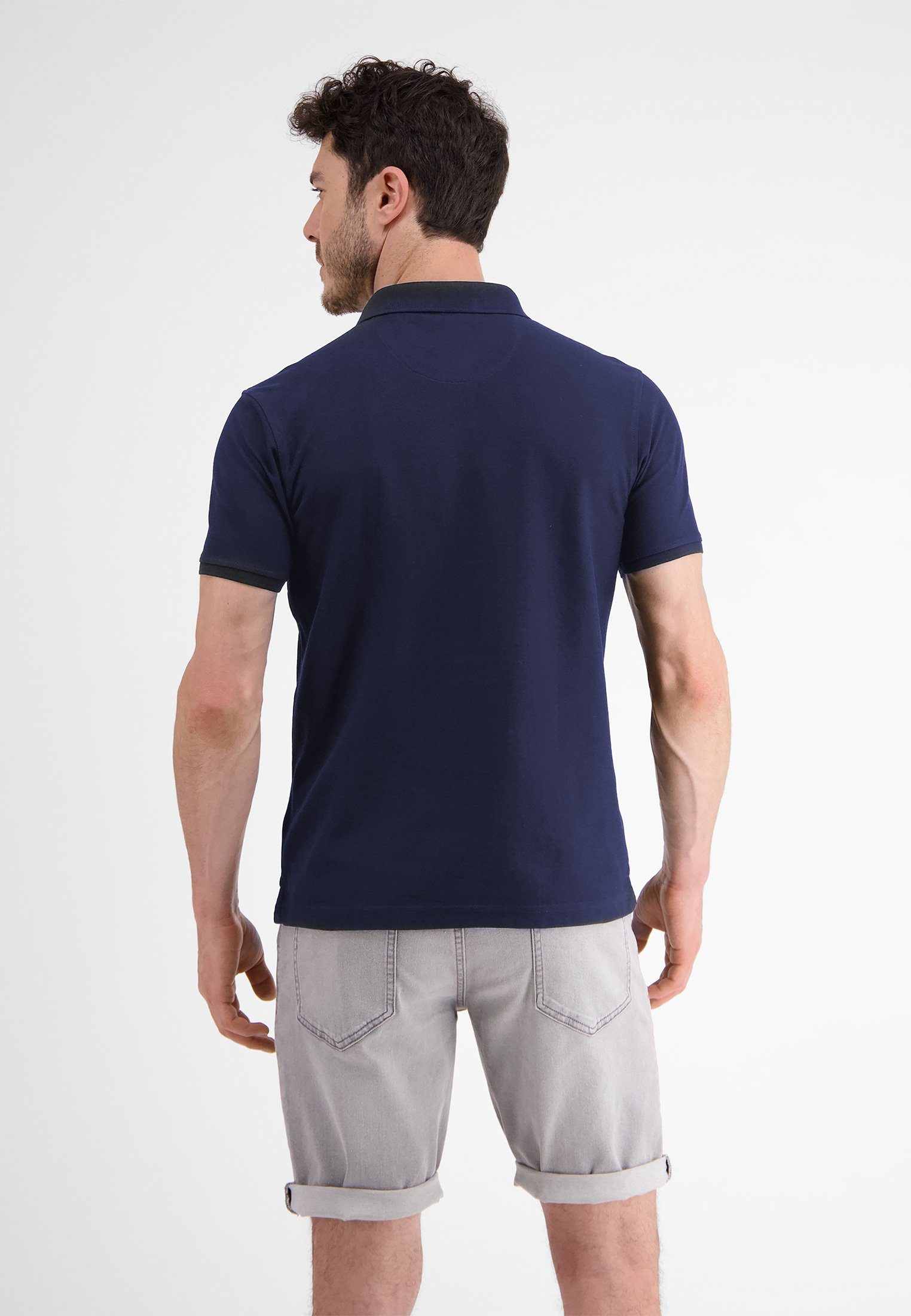 Lerros Poloshirt LERROS klassieke polostijl in *Cool & Dry* piquékwaliteit
