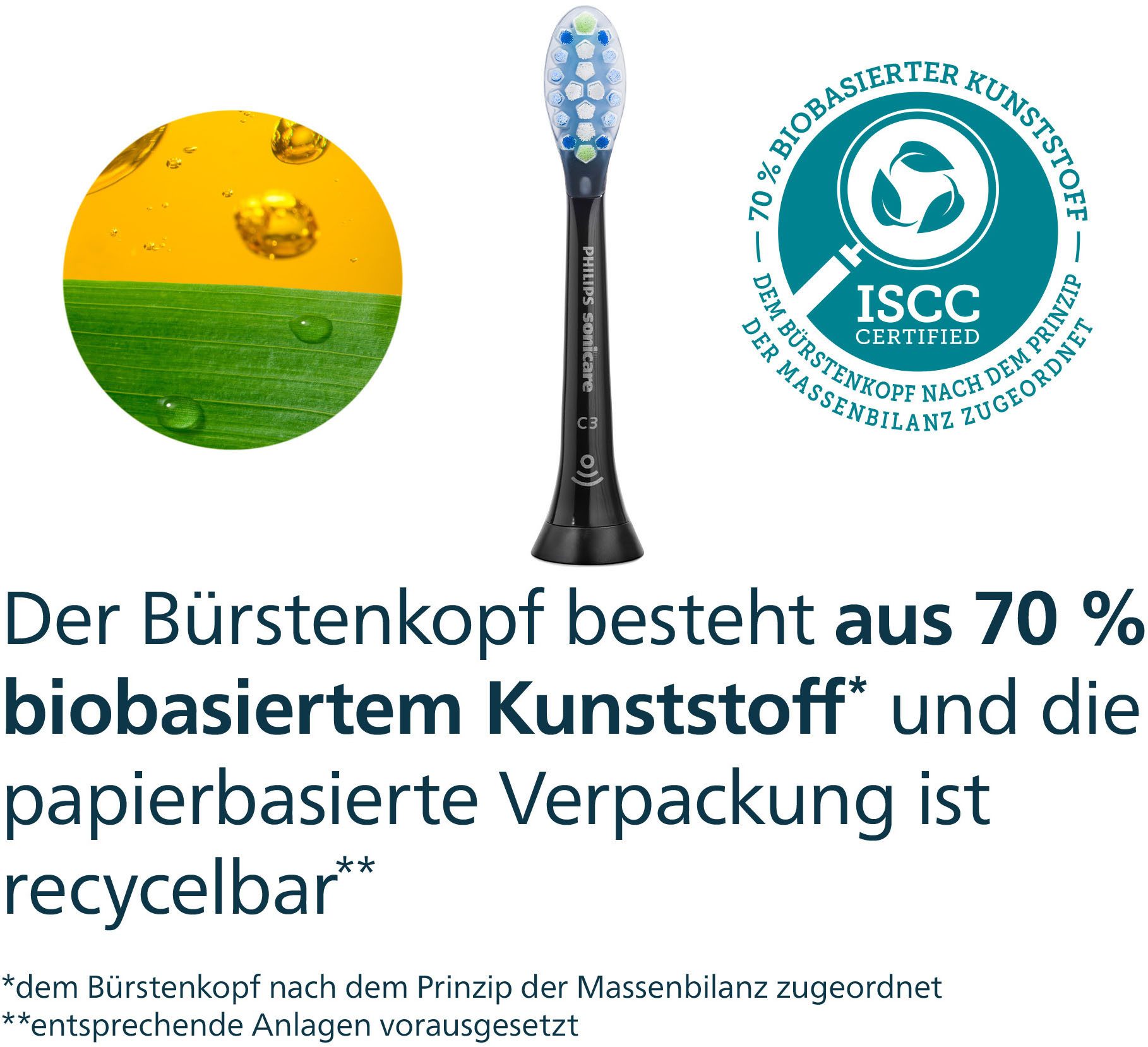 Philips Sonicare Opzetborstels C3 Premium Plaque Defence voor extra grondige plaque-verwijdering, voor elk sonicare handstuk