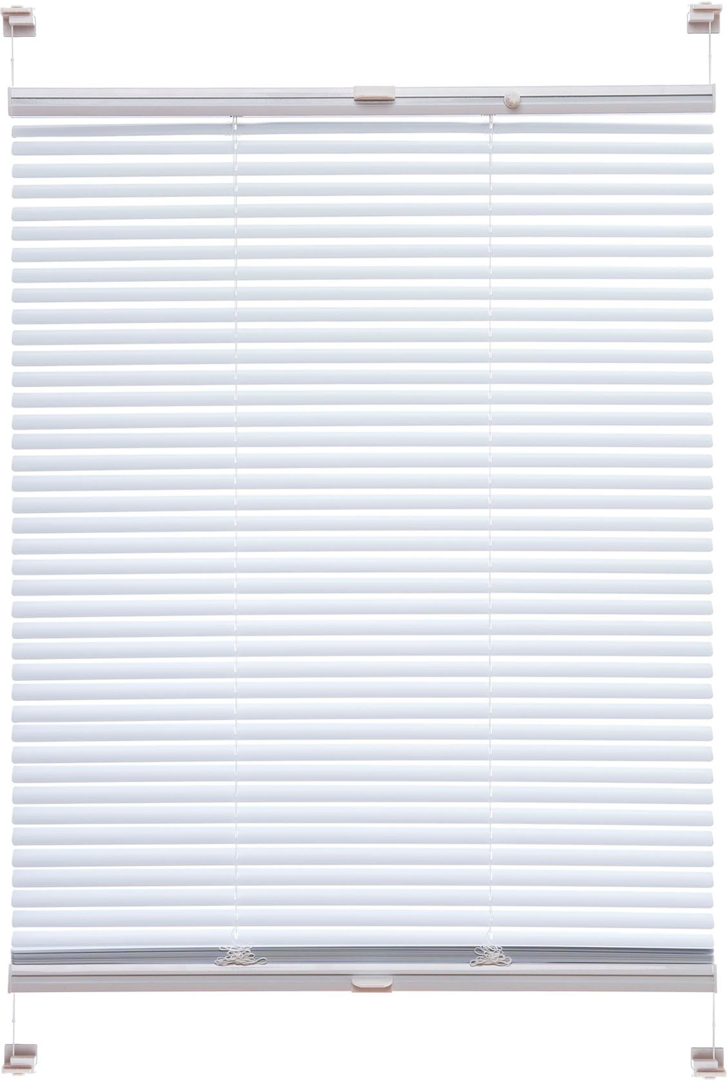Liedeco Jaloezie Klemmfix-aluminiumjaloezieën (1 stuk) vouwgordijnen & jaloezieën maat H/B: 130/50 cm wit