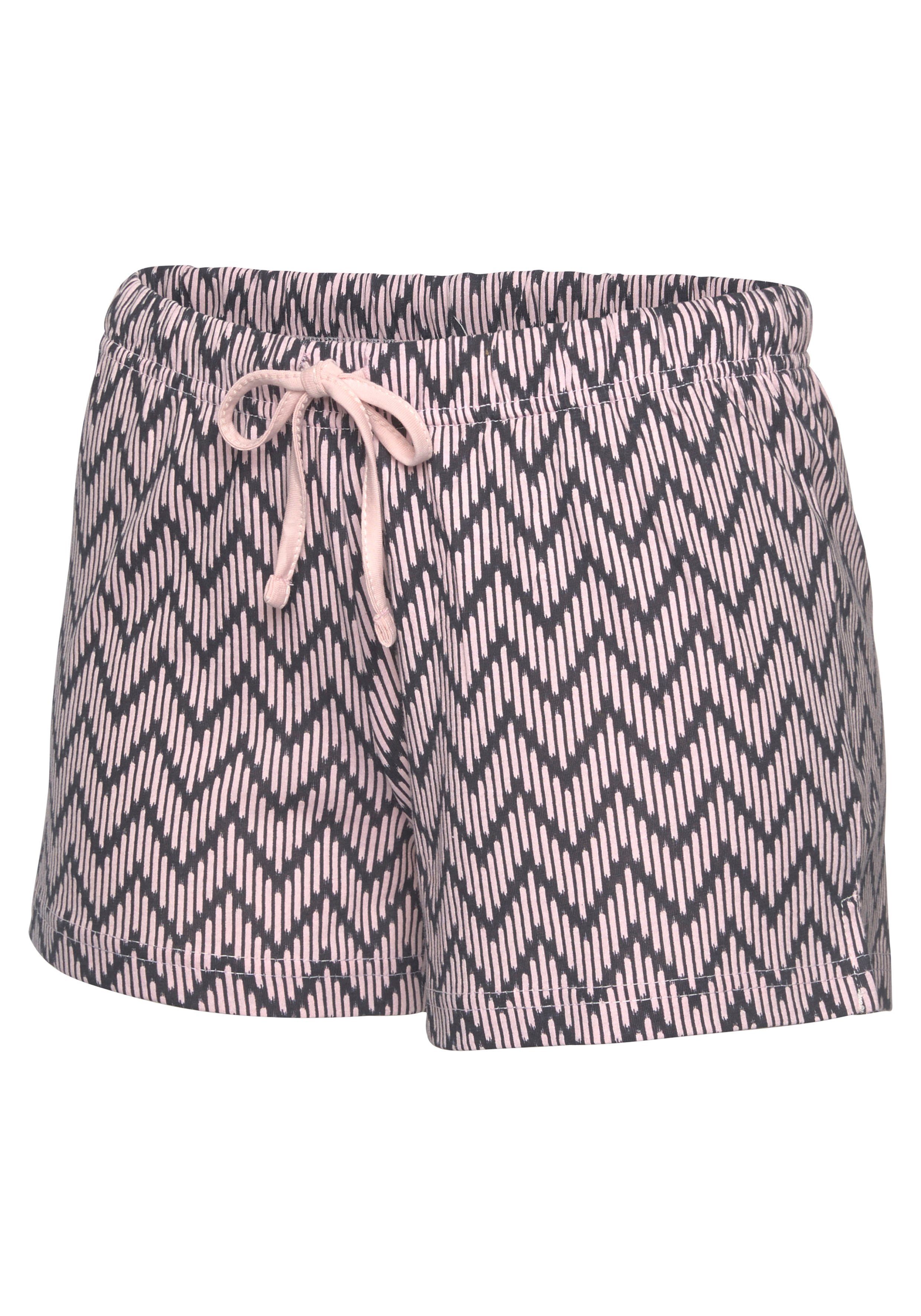 Vivance Dreams Shortama met gedessineerde pyjamashort (2-delig, 1 stuk)