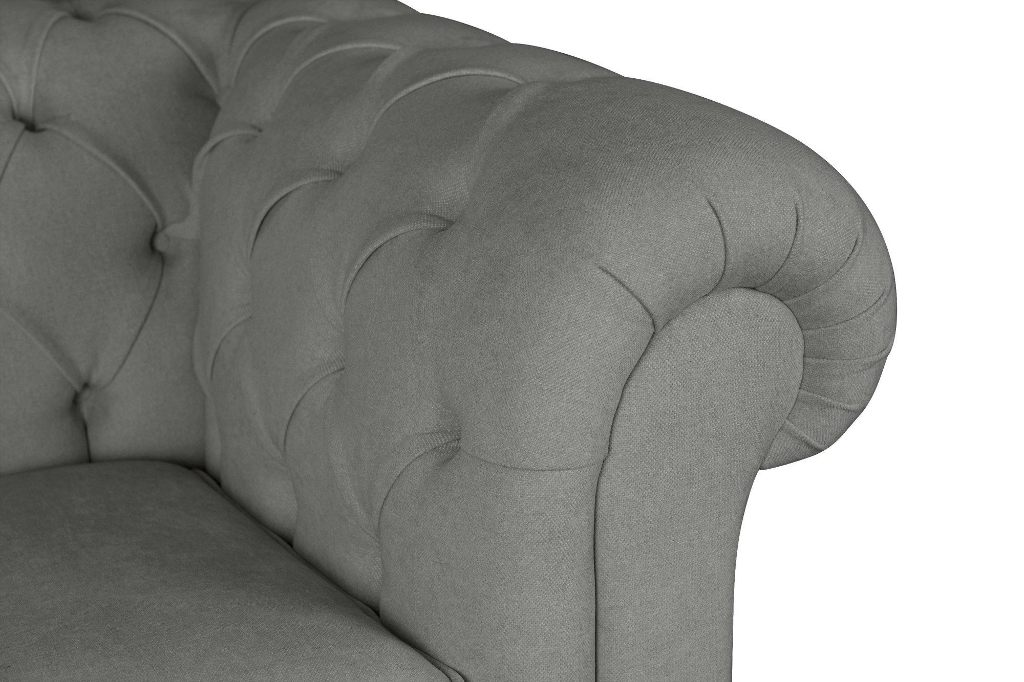 Home affaire 2-zitsbank CHARENTE, Chesterfield bank, golfvering, afmetingen: B/D/H: 147/89/74 cm