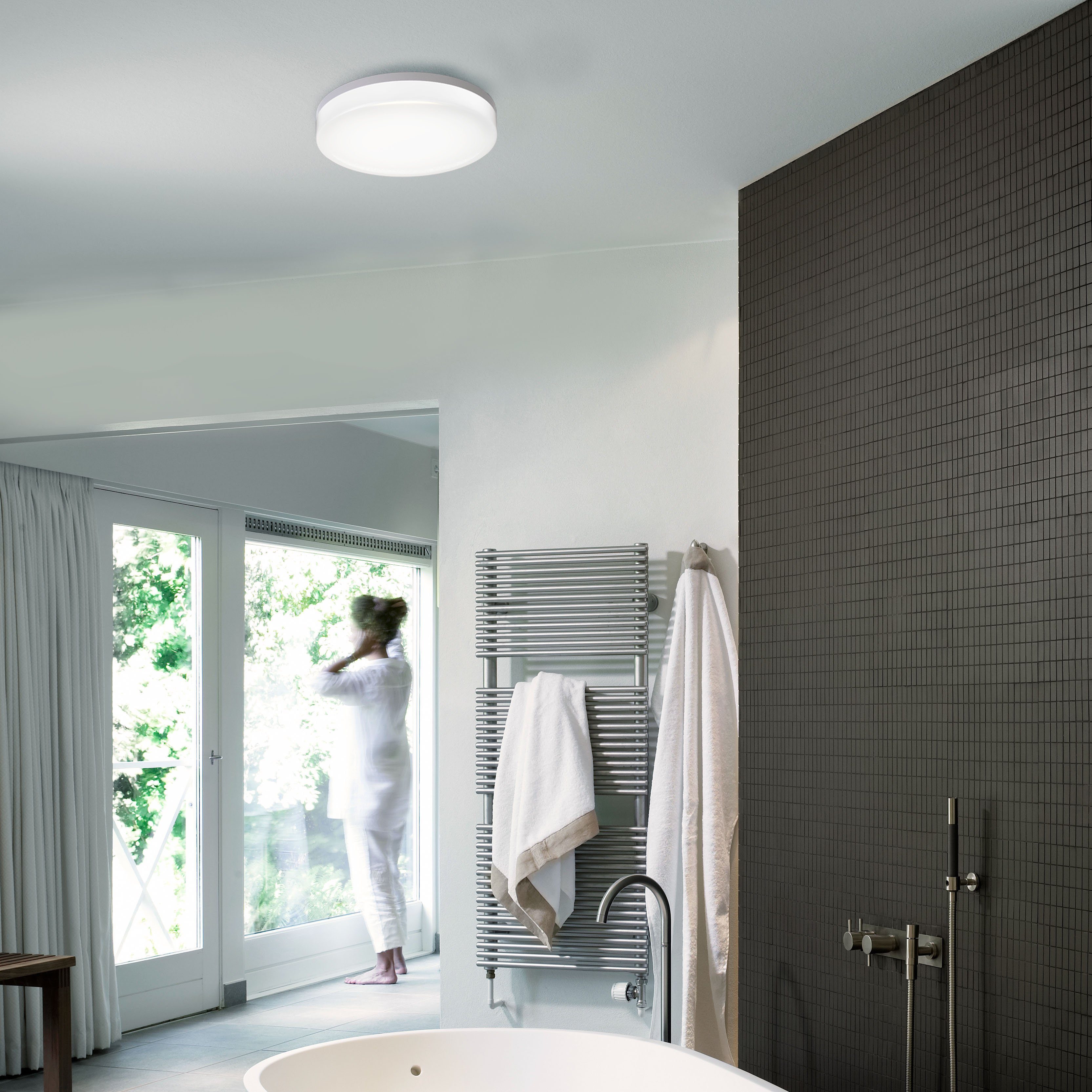 B.K.Licht Led-plafondlamp Plafondlamp, 13W, badkamerlamp, lamp IP54, inclusief 13W 1500lm
