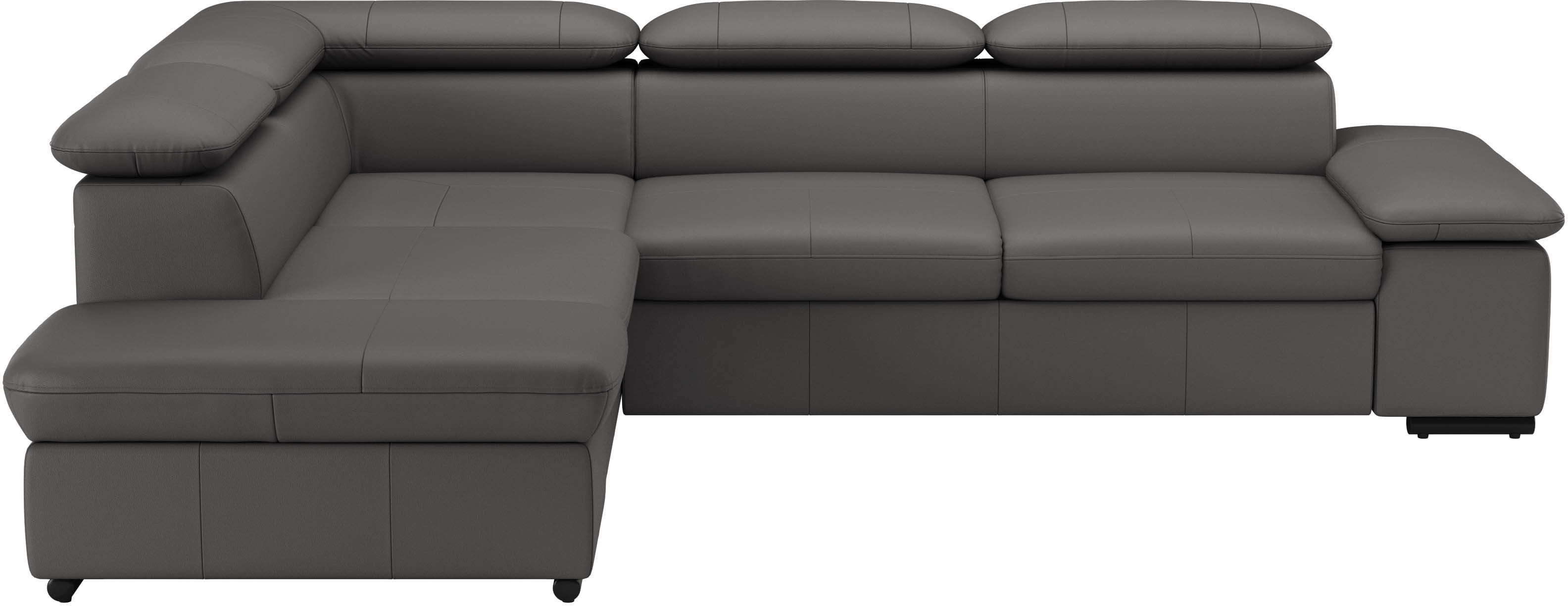 sit&more Hoekbank Alcudia L-vorm met armverstelling, optionele hoofdeindverstelling en bedfunctie