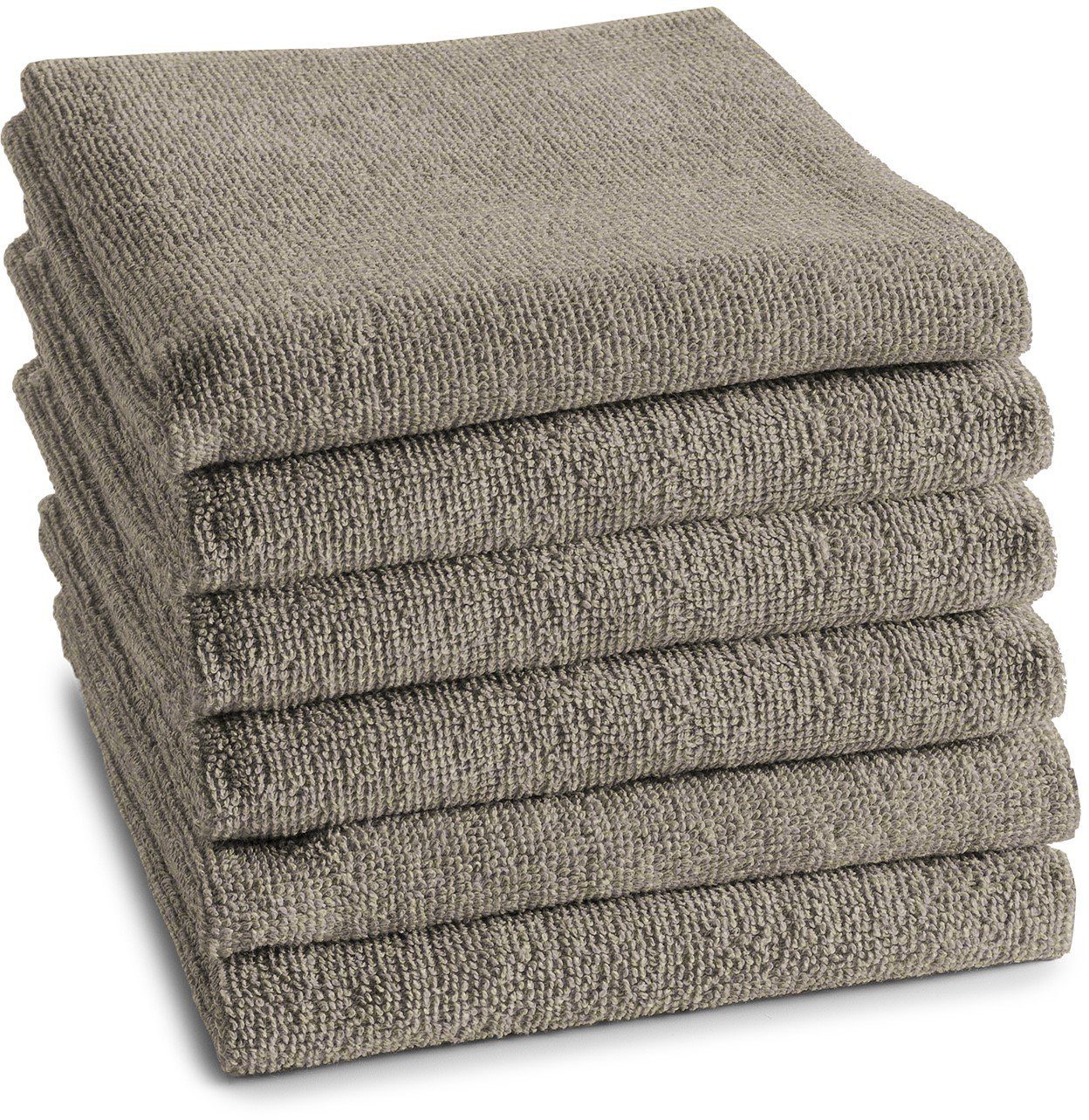 DDDDD Theedoek Keukenhanddoek logo, van 100% katoen, 50x55 cm Keukenhanddoek van zachte frotté, zeer absorberend en duurzaam (set, 6-delig)