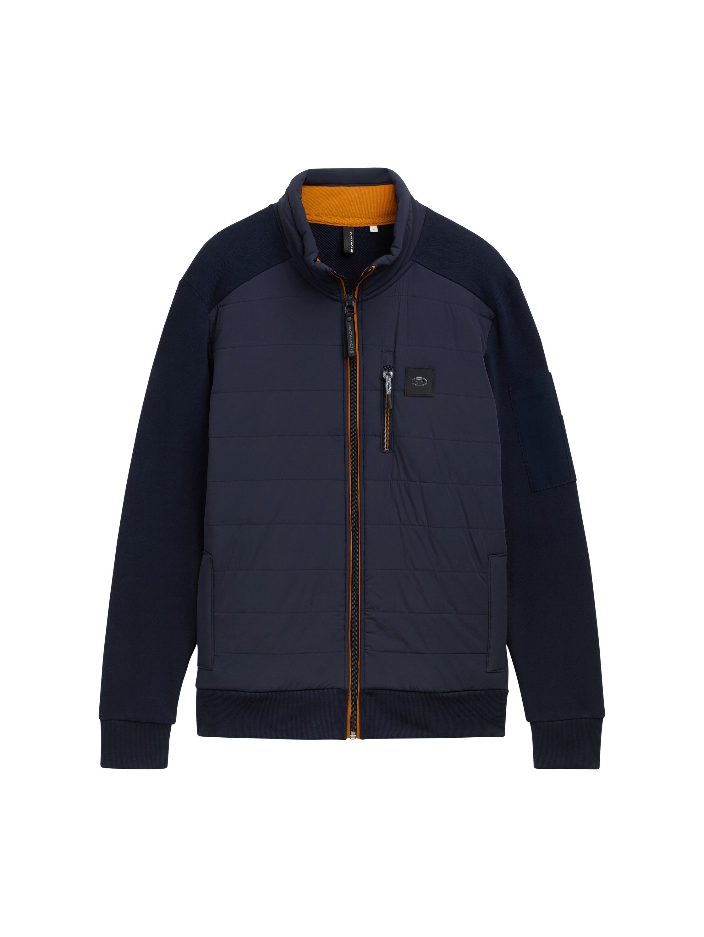 Tom Tailor Sweatvest met geborduurd logo