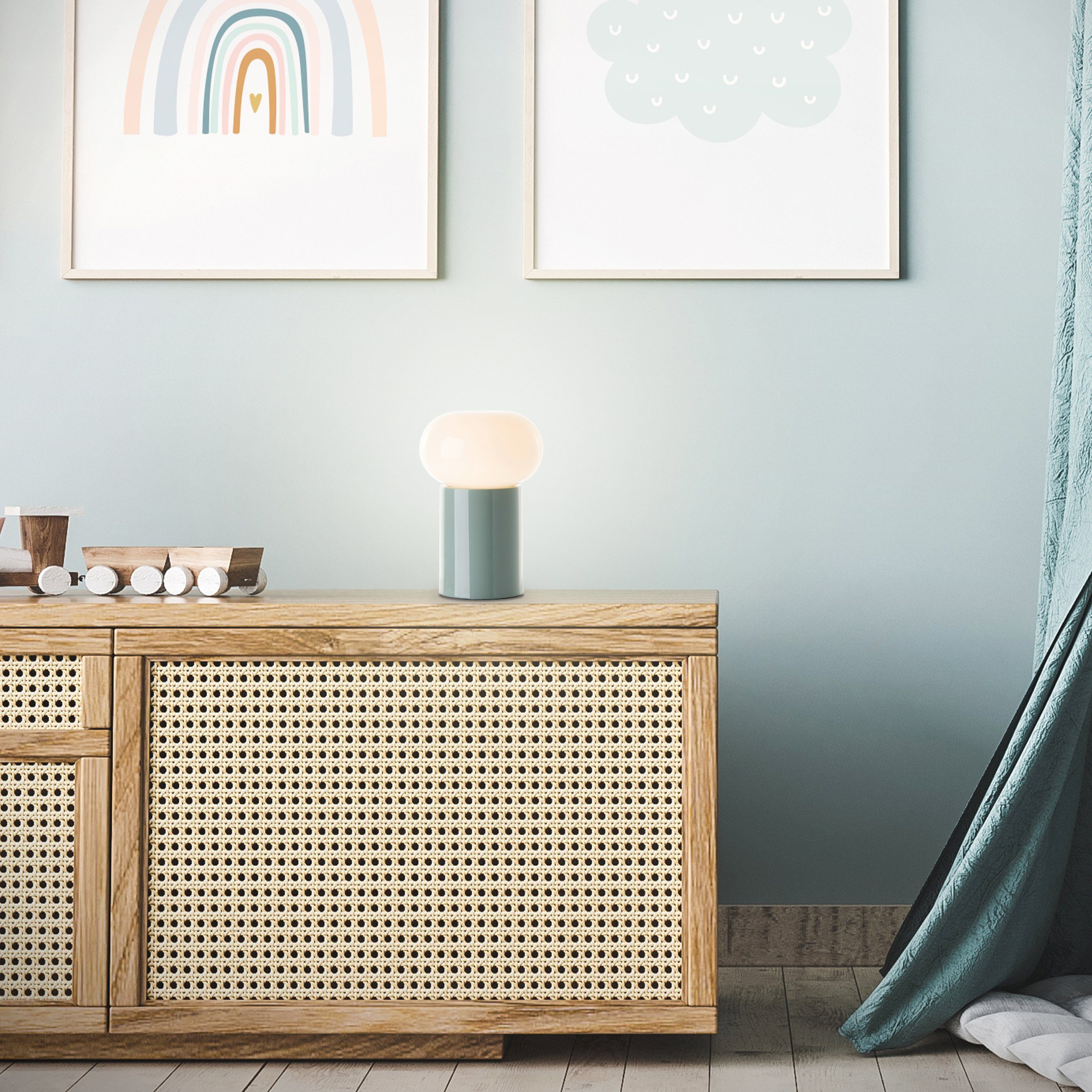 Brilliant Leuchten Tafellamp Knut 22 cm hoogte, e27 (1 stuk)