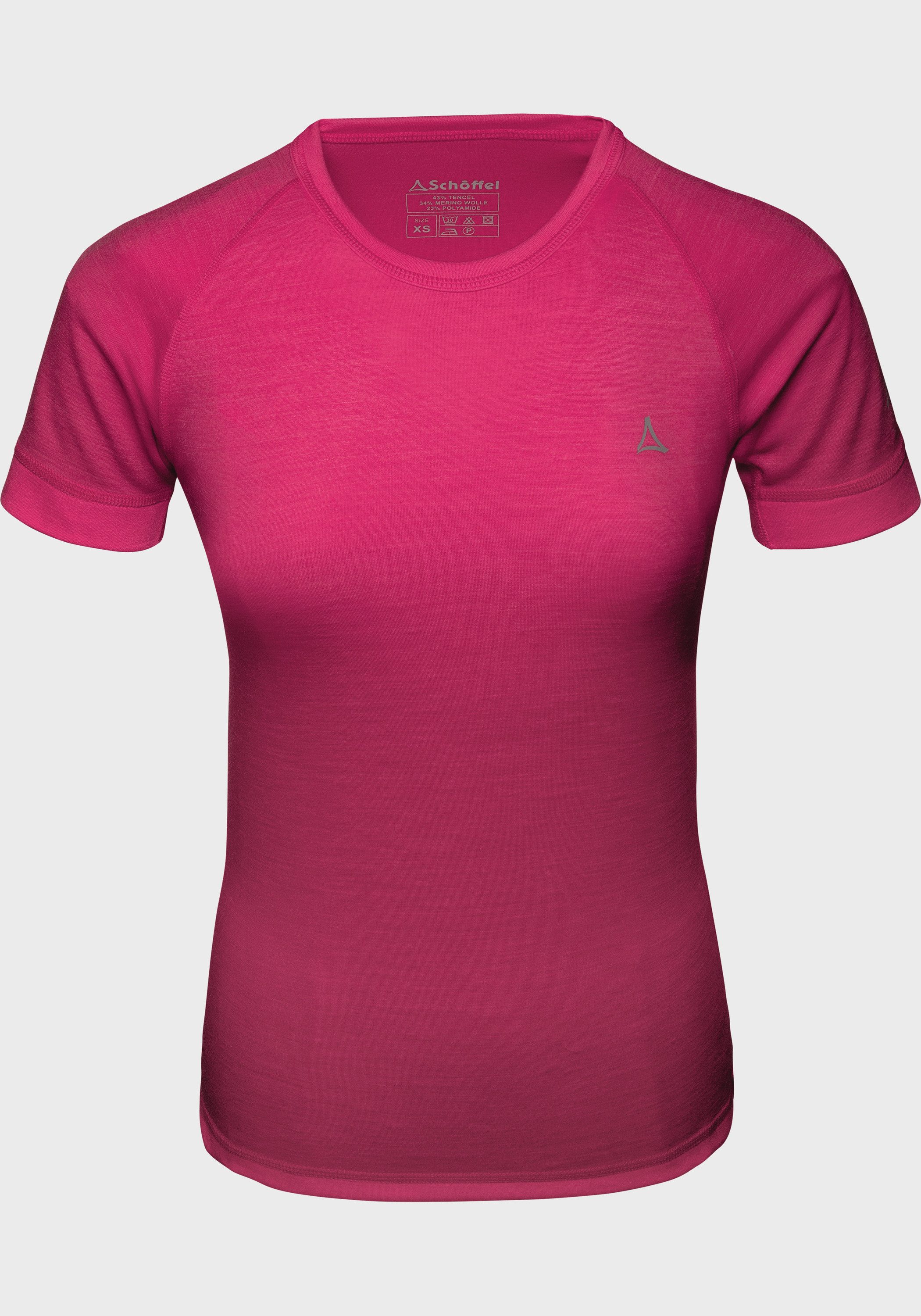 Schöffel Functioneel shirt Ski Merino sportshirt 1/2 mouw W tops maat S roze