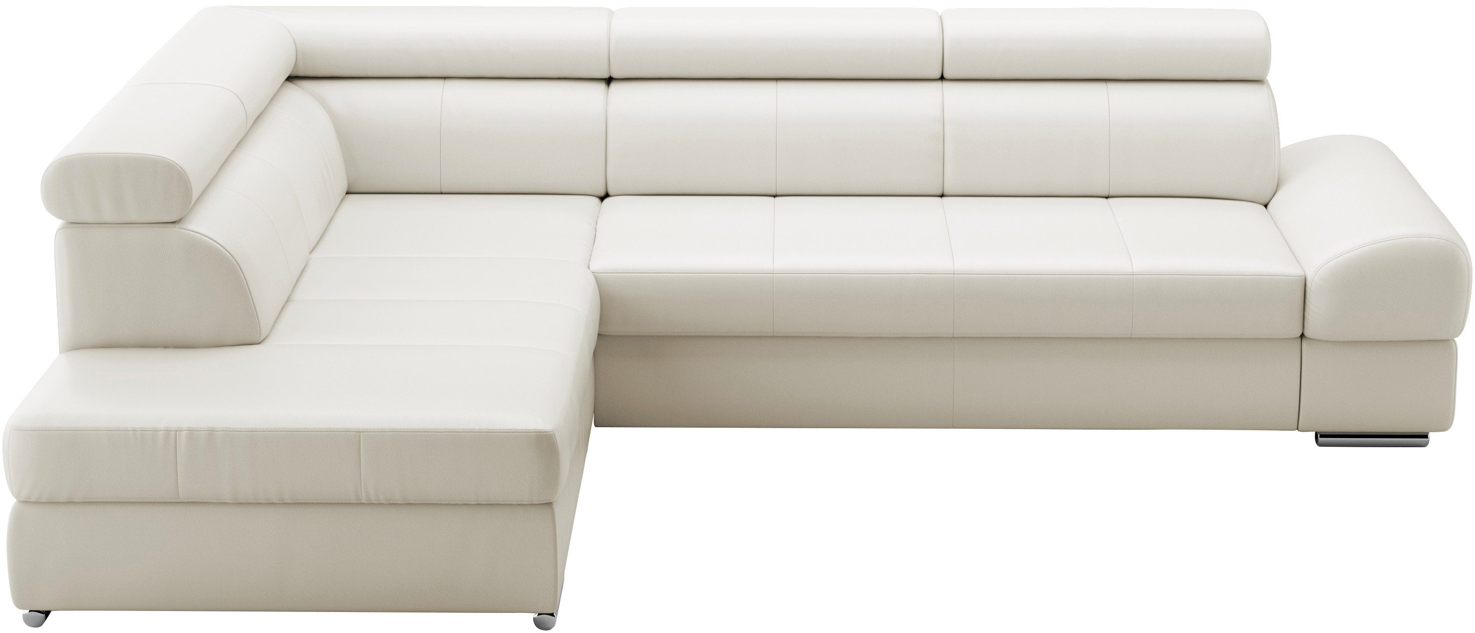 sit&more Hoekbank Broadway L-vorm met verstelbare hoofdsteunen, naar keuze met slaapfunctie