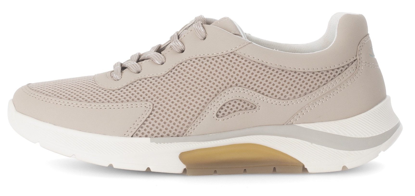 Gabor Rollingsoft Sneakers met sleehak , vrijetijdsschoen, lage schoen, veterschoen met verwisselbaar voetbed