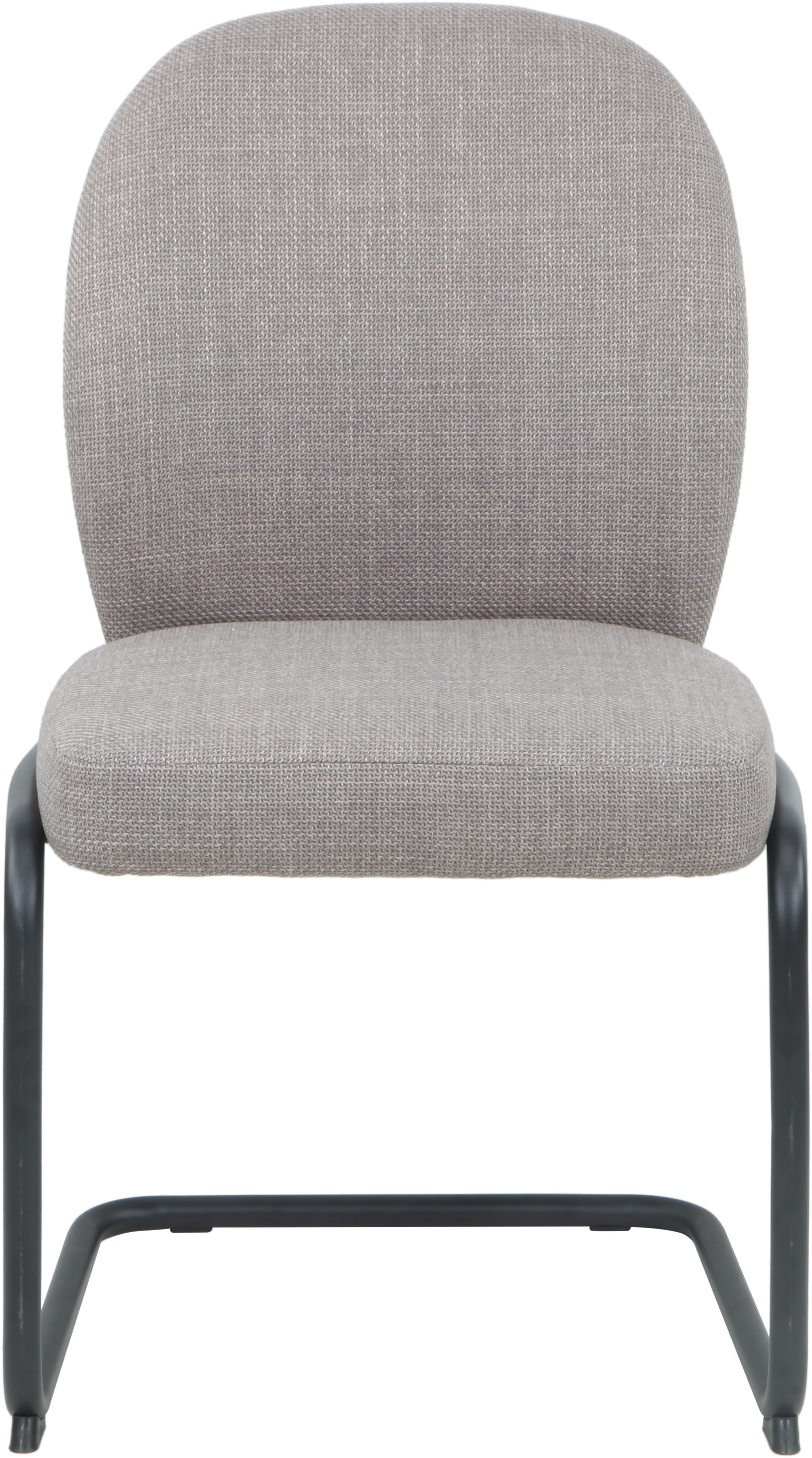 HELA Vrijdragende stoel KAREN Eetkamerstoel, ronde buisconstructie, gestoffeerd, geweven stof, schommelstoel (set, 2 stuks)