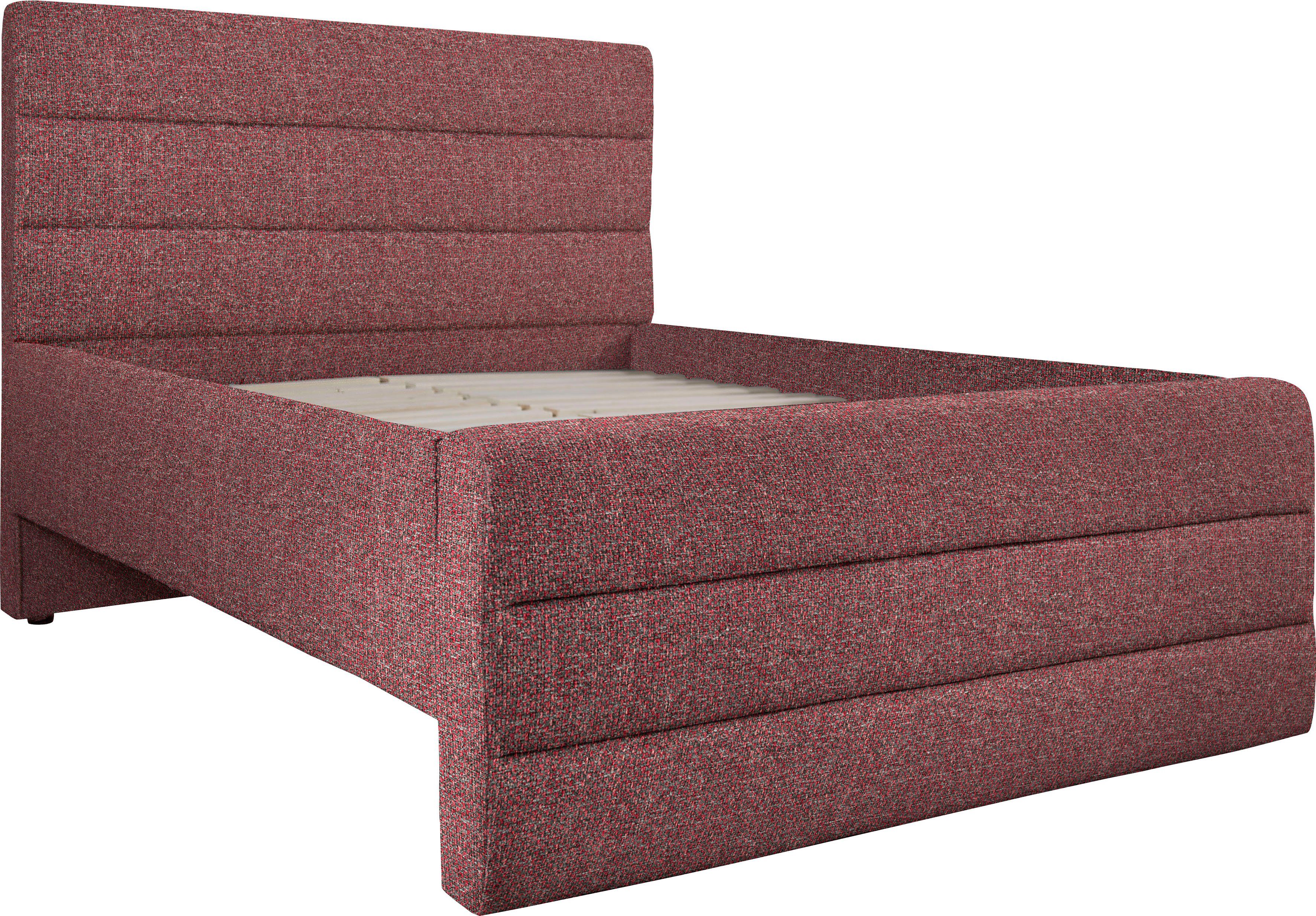 OTTO products Gestoffeerd bed Merrit Dwarsnaad in het hoofd- en voetbord, in 5 breedten, ook in 220 cm lang