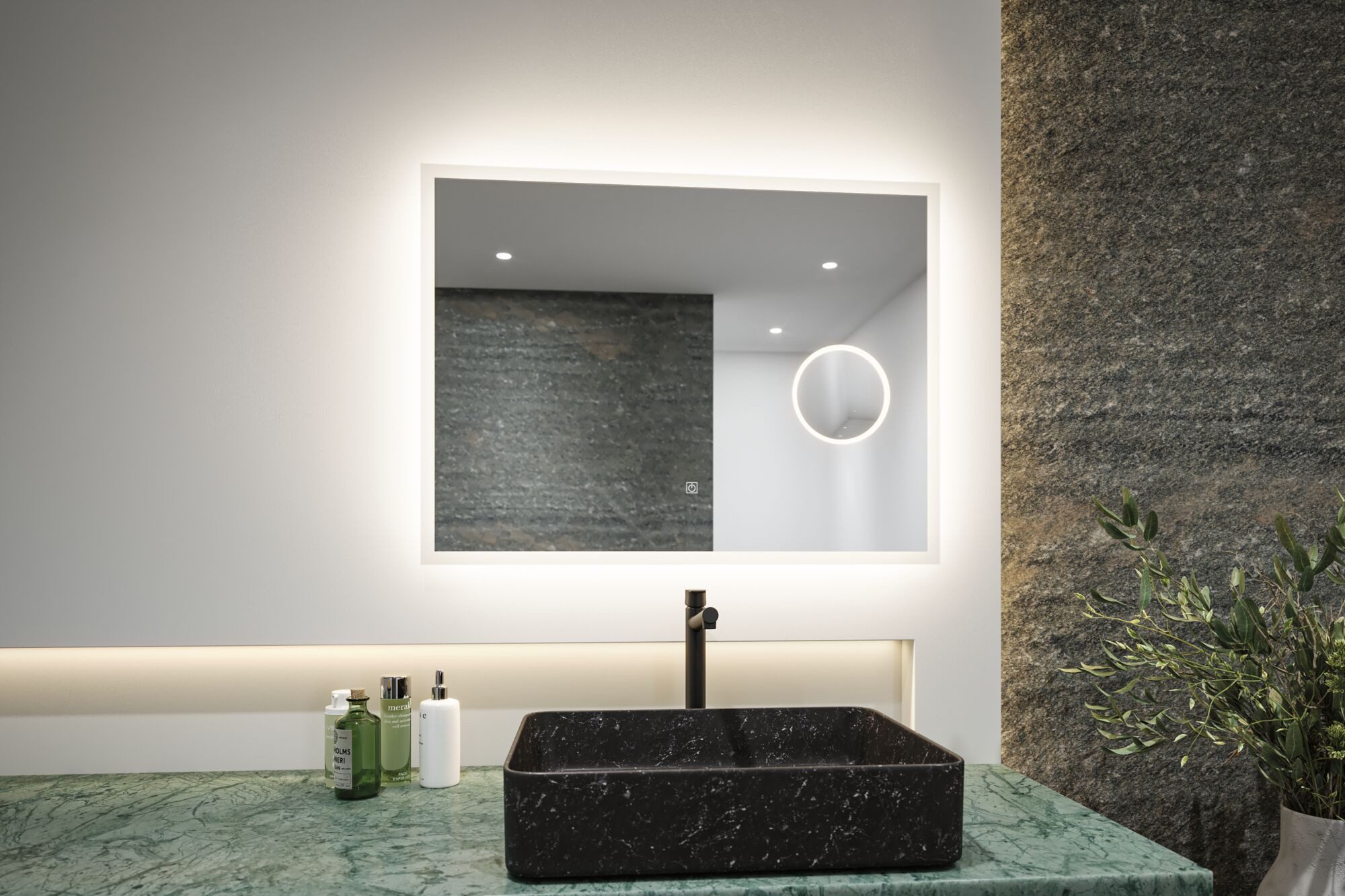 Paulmann Led-spiegellamp LED verlichtingspiegel Mirra IP44 dimbaar spiegel