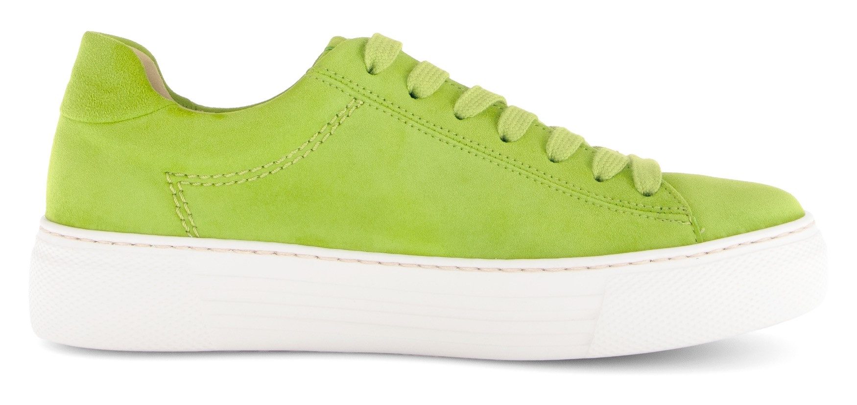 Gabor Plateausneakers Florence , vrijetijdsschoen, lage schoen, veterschoen met subtiele decoratieve stiksels