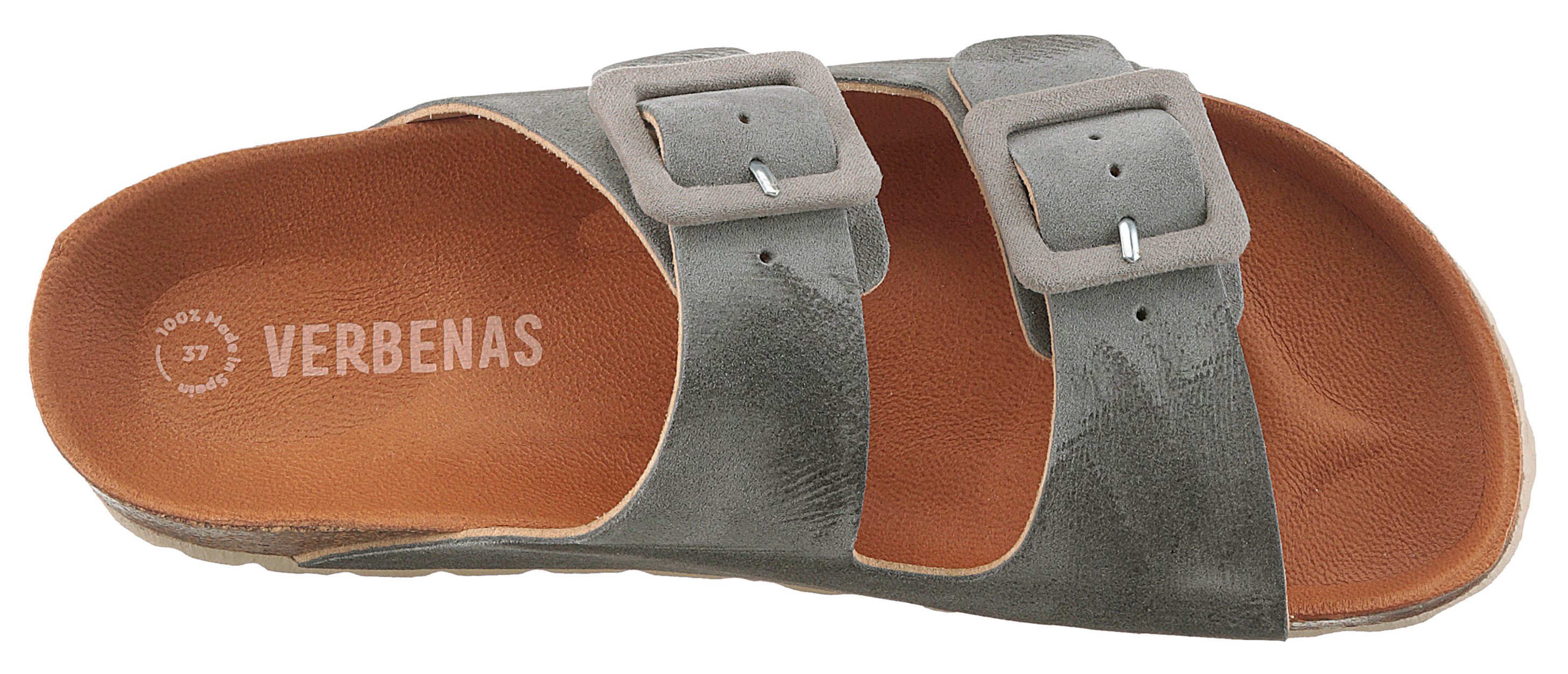VERBENAS Slippers Randell Velour , zomerschoen, slippers, huisschoen, vakantieschoen met zacht voetbed