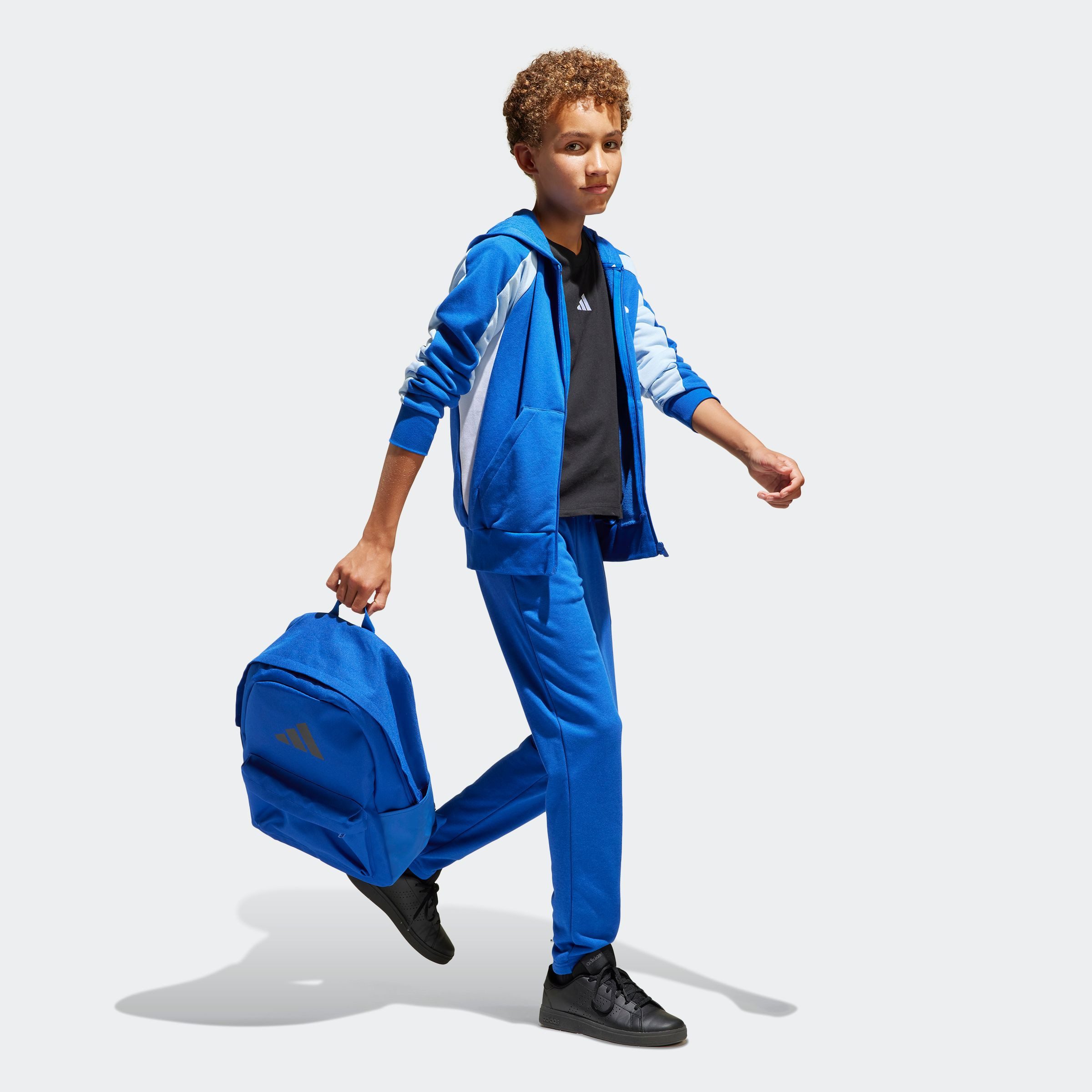 adidas Sportswear Trainingspak J CB FT TS (2-delig) kinderen trainingspakken maat 164 blauw