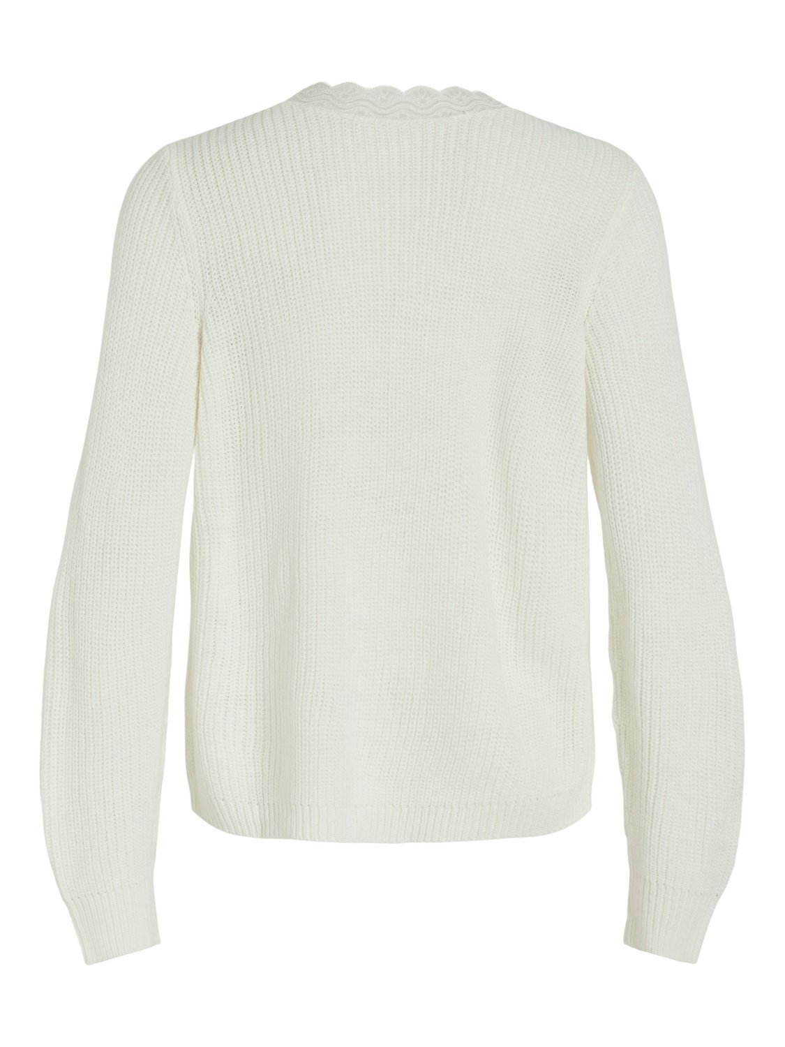 Vila Trui met V-hals VILOU REV V-NECK L/S LACE KNIT TOP -NOOS