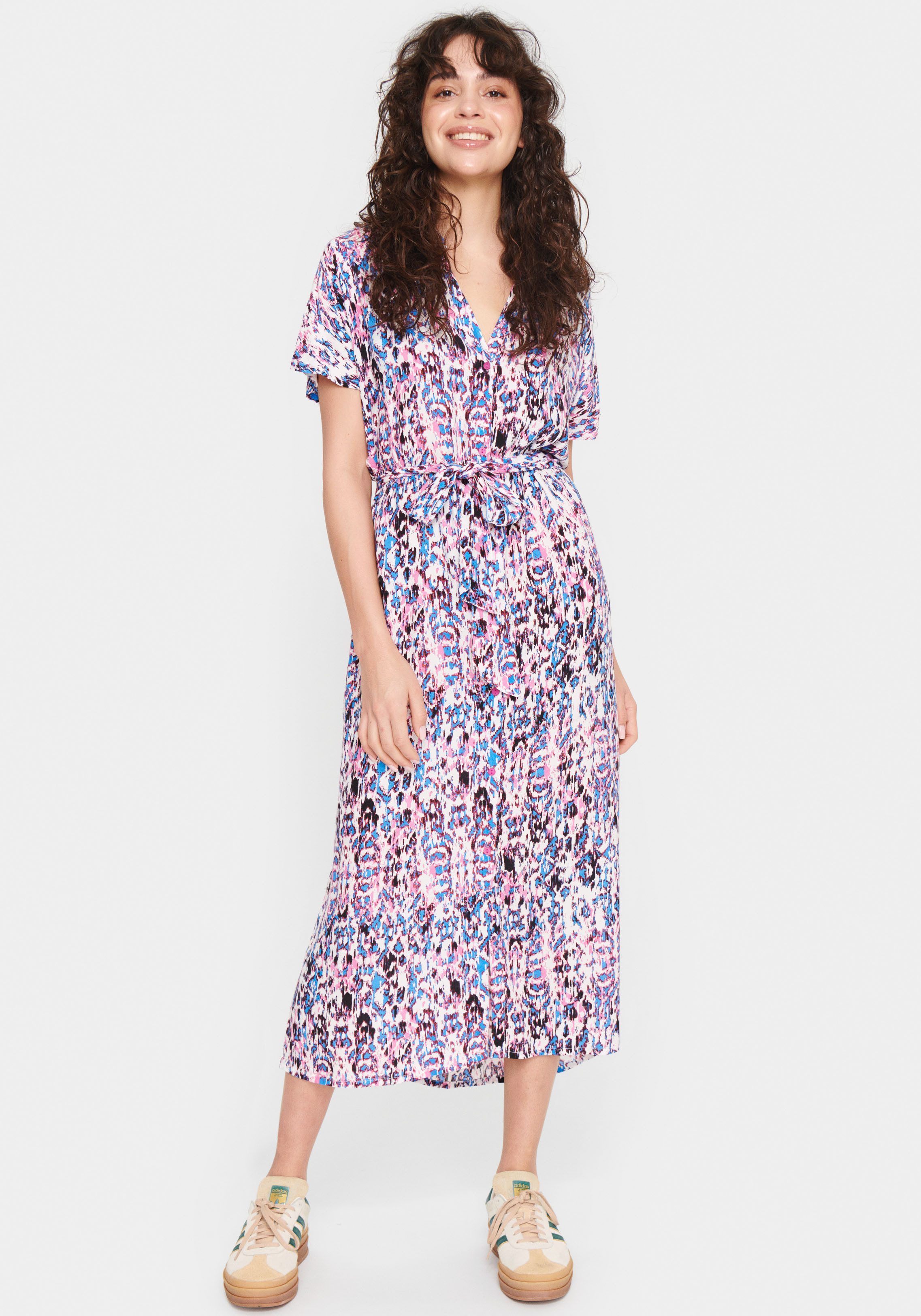 Saint Tropez Blousejurk dames blousejurken maat S (36) roze