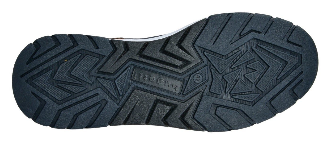 Bugatti Sneakers met label en contrastafwerking, vrijetijdsschoen, lage schoen, veterschoen