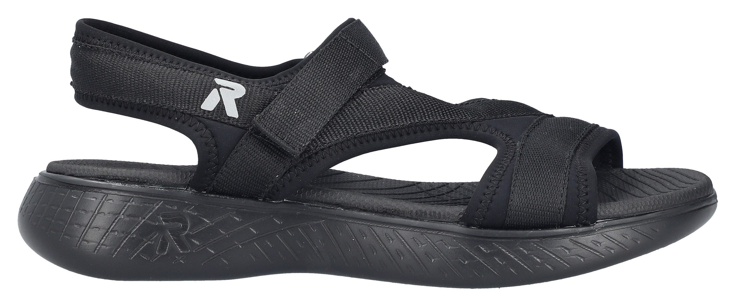 RIEKER Sport Sandalen Trekkingsandaal, outdoorsandaal, zomerschoen met klittenbandbandjes