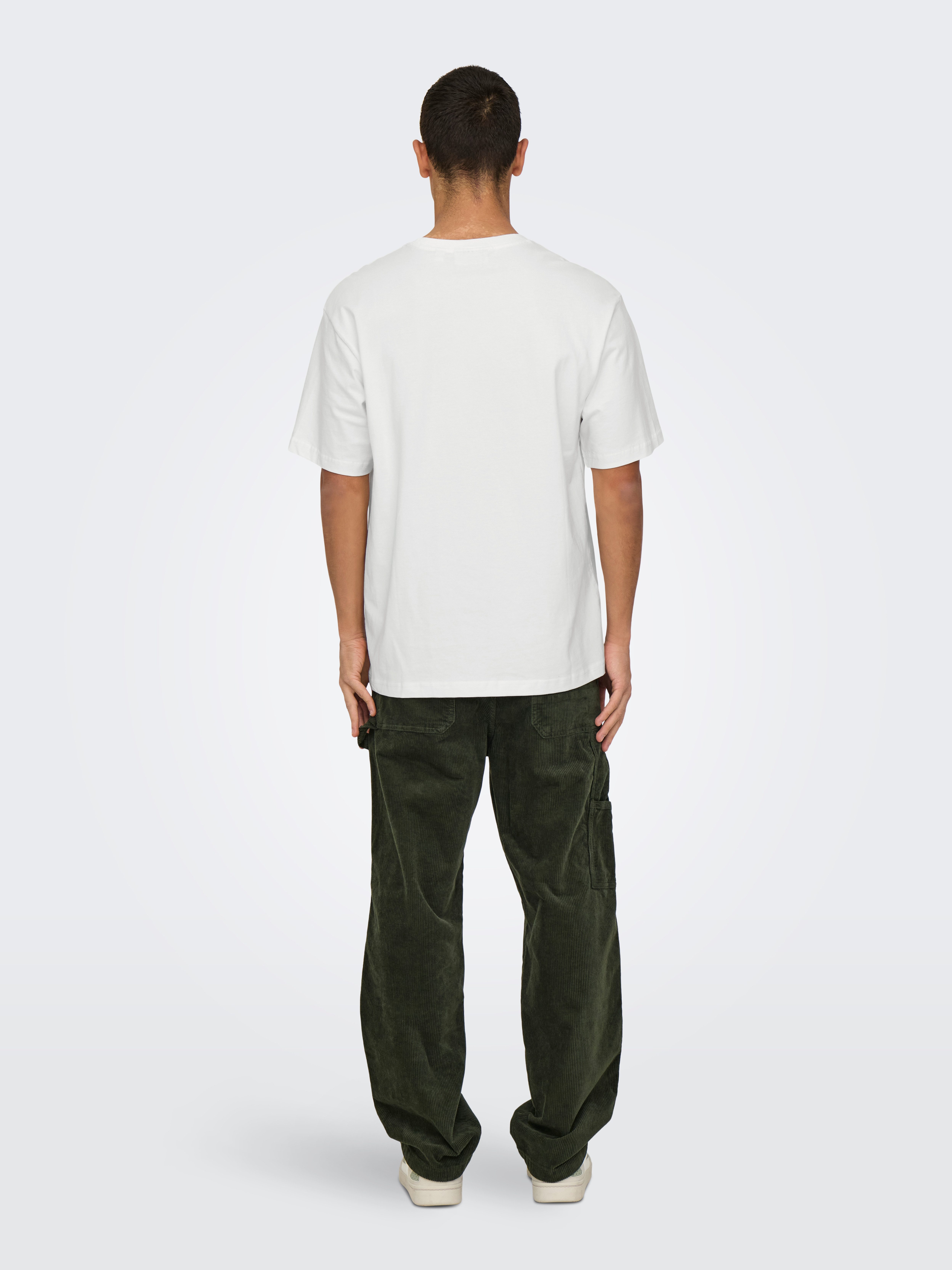 ONLY & SONS Shirt met ronde hals ONSCURATED RLX PRINT SS TEE