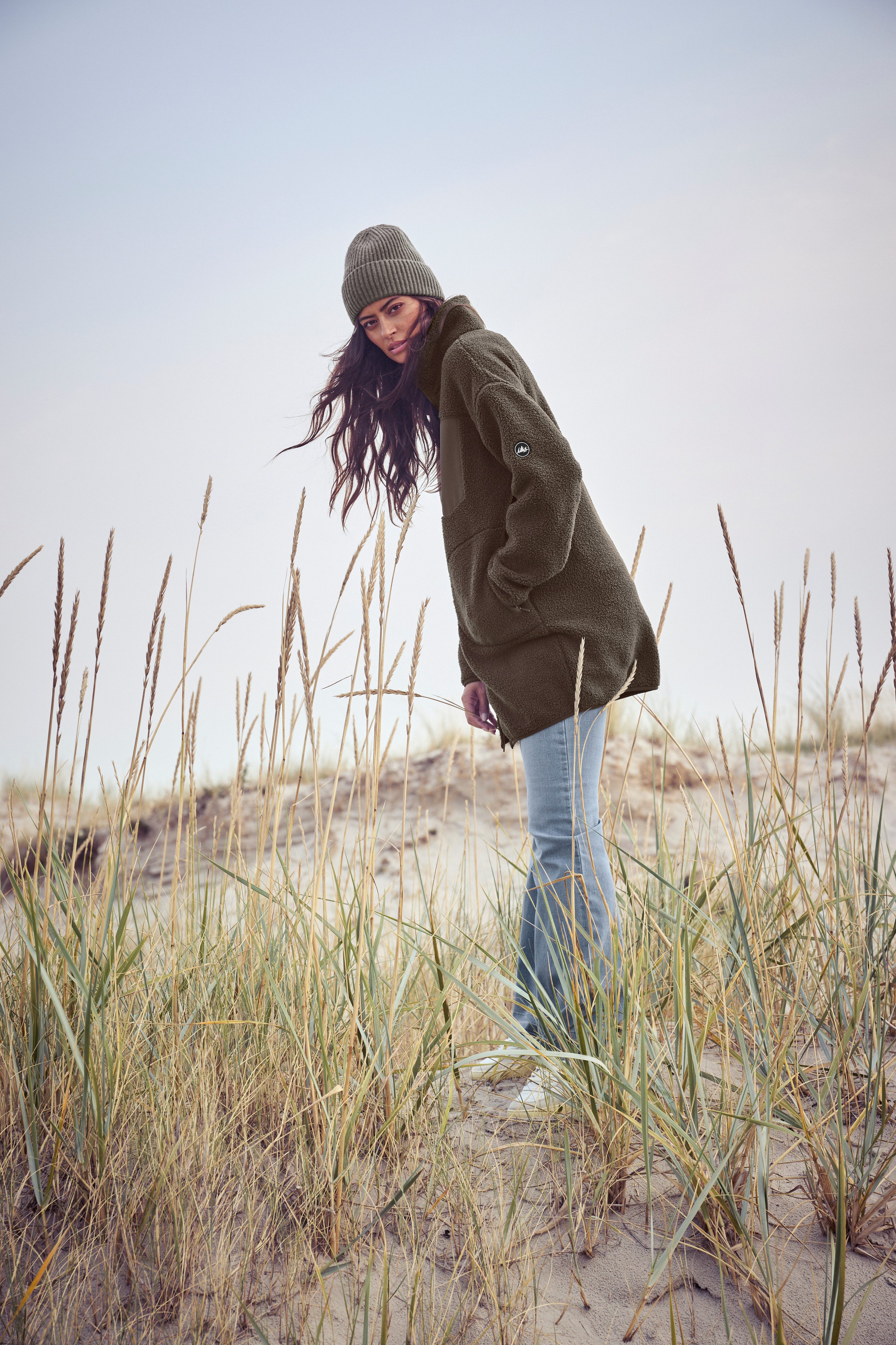 Polarino Fleecejack van fleece ademend sneldrogend