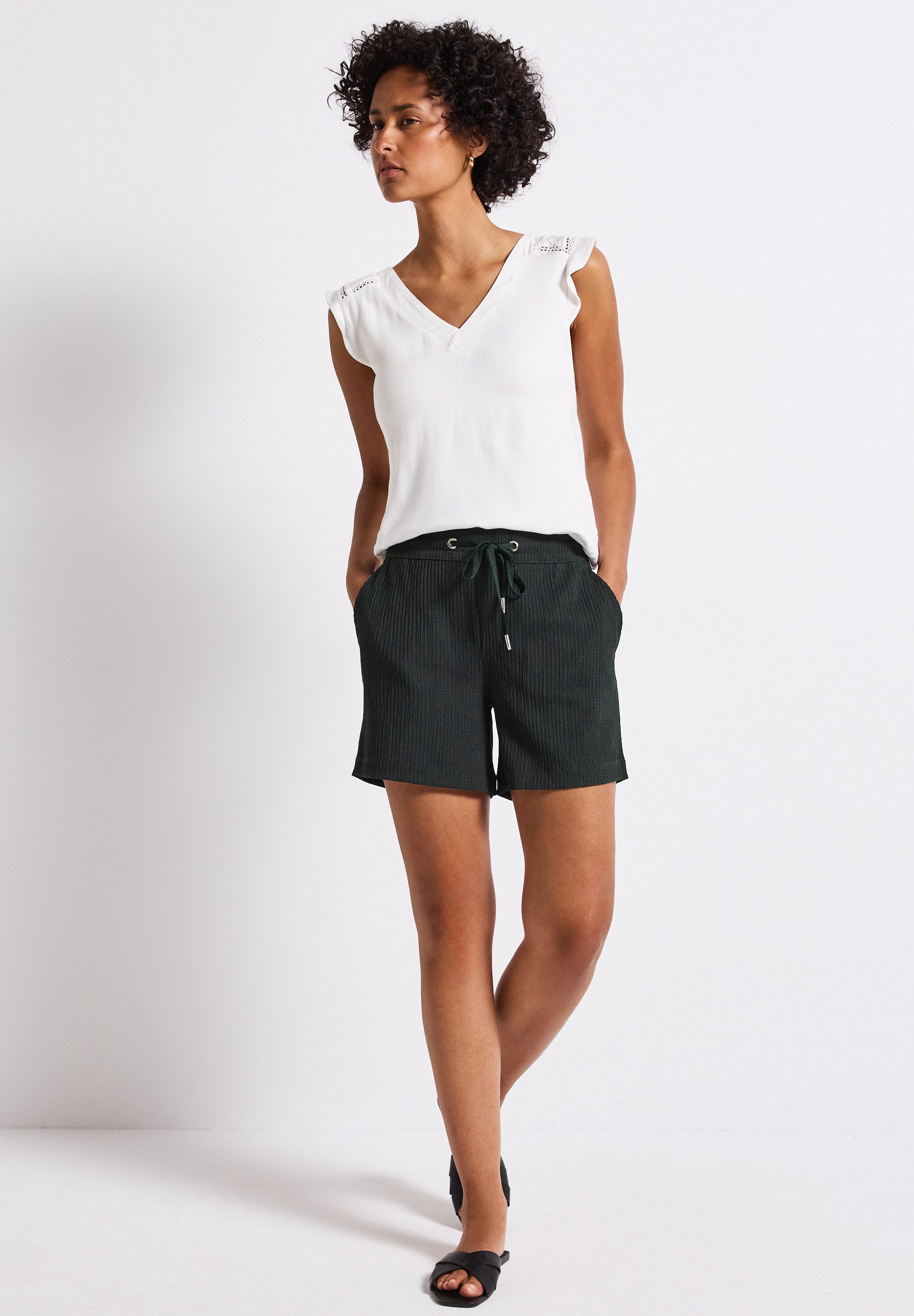 STREET ONE Short met structuur