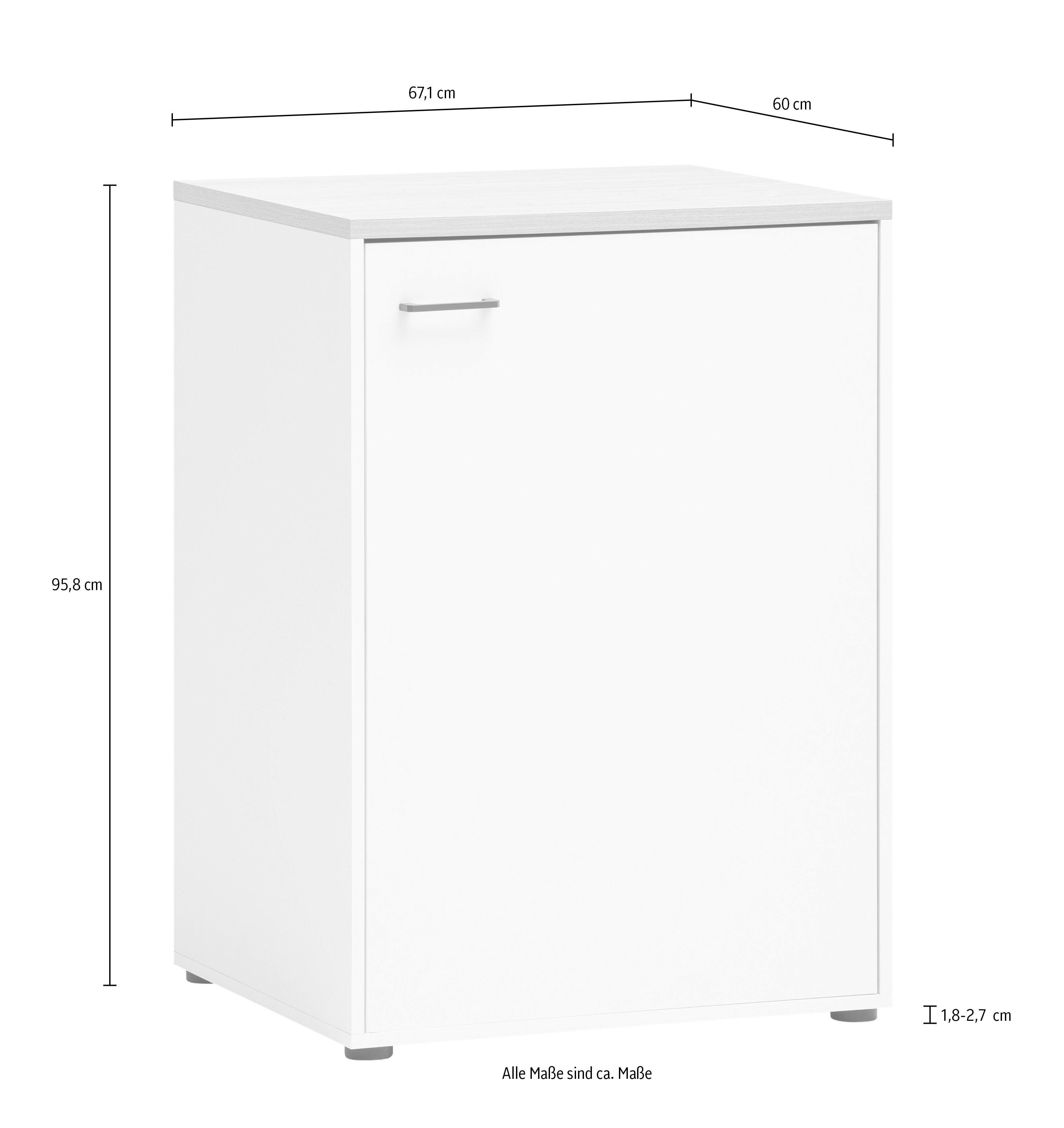 Schildmeyer Multifunctionele kast Solea, breedte 67 cm Softclose scharnieren, verwisselbare deur aanslag