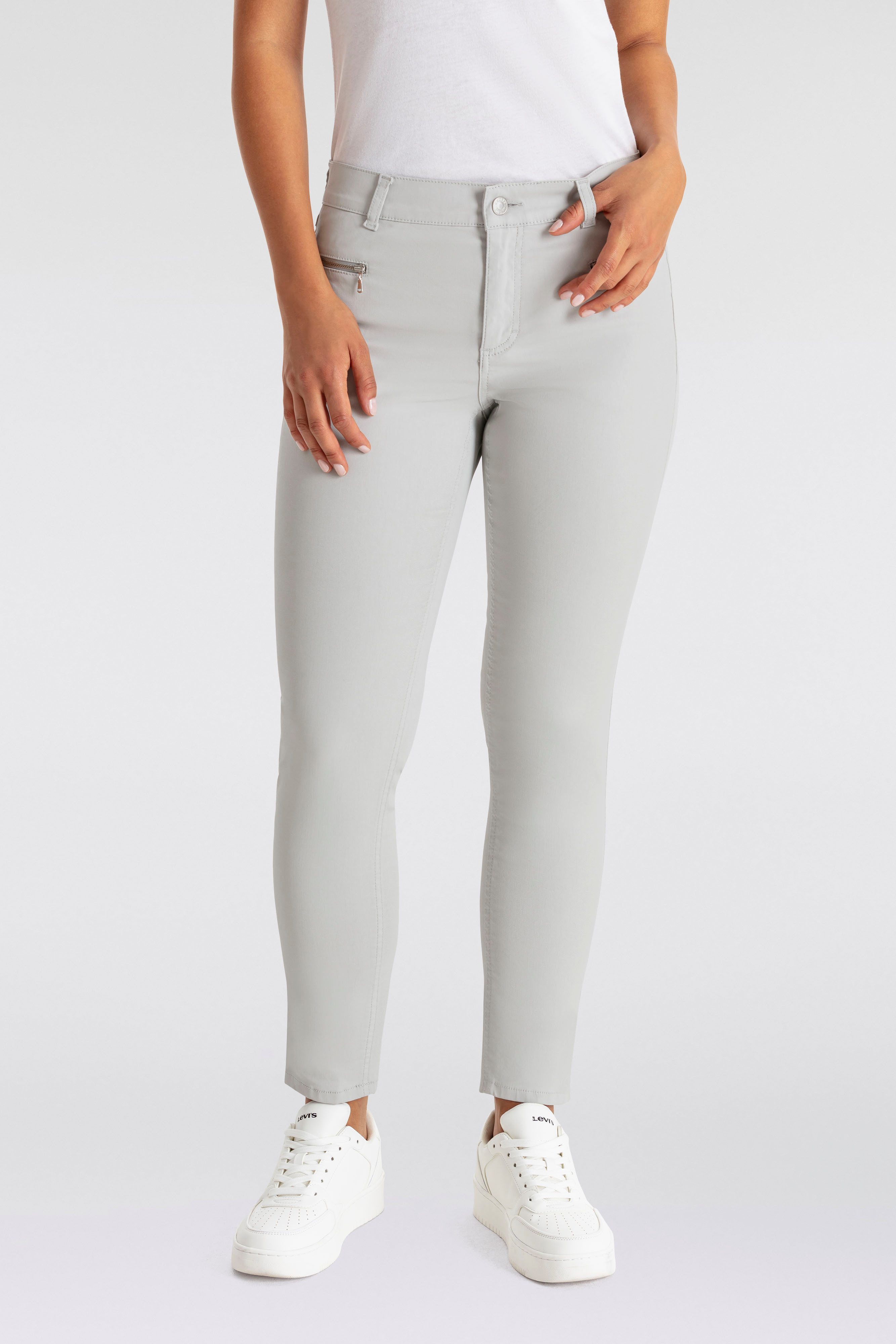 ANGELS Stoffen broek MALU ZIP met sierritsen